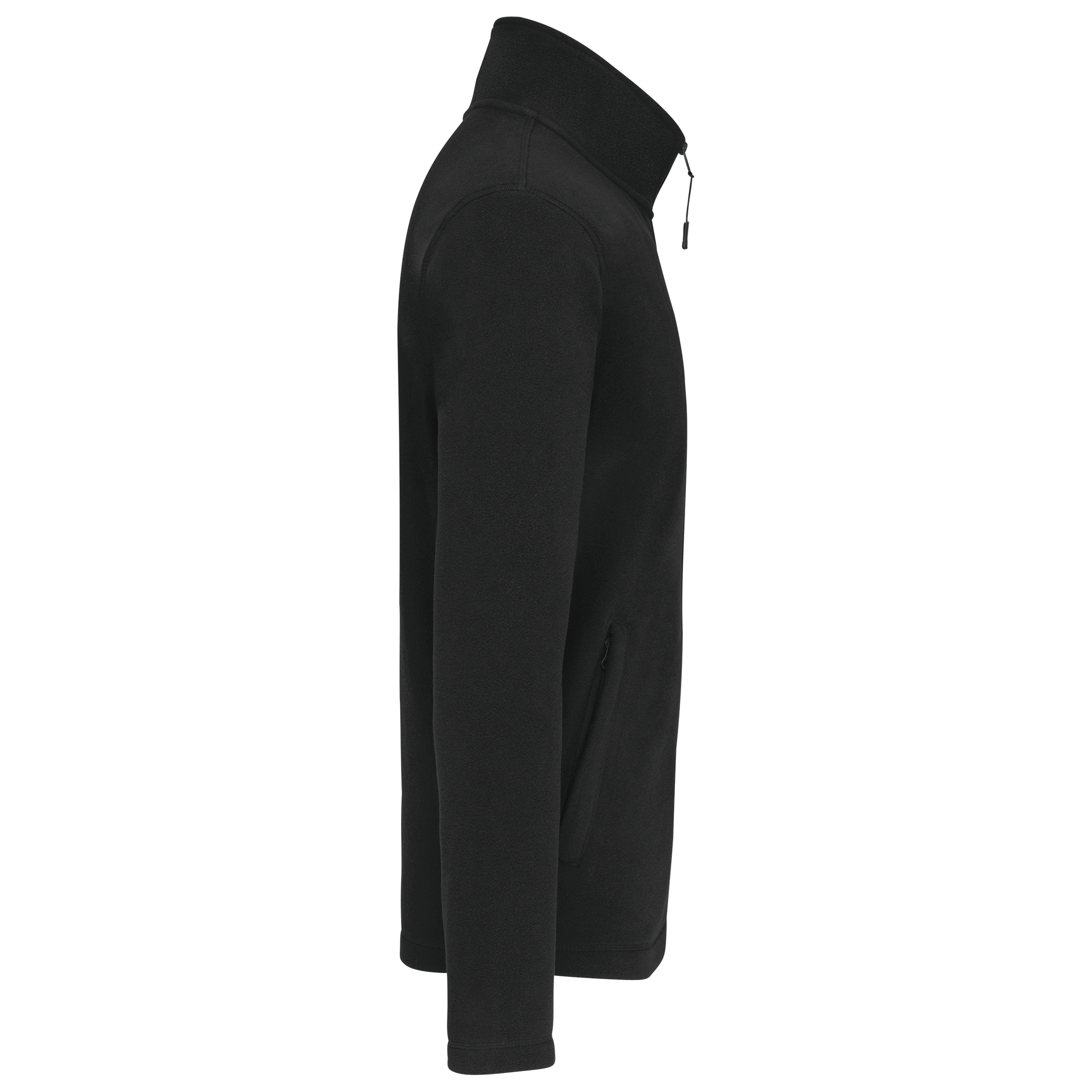 Mikrofleece-Jacke durchgehender Reißverschluss