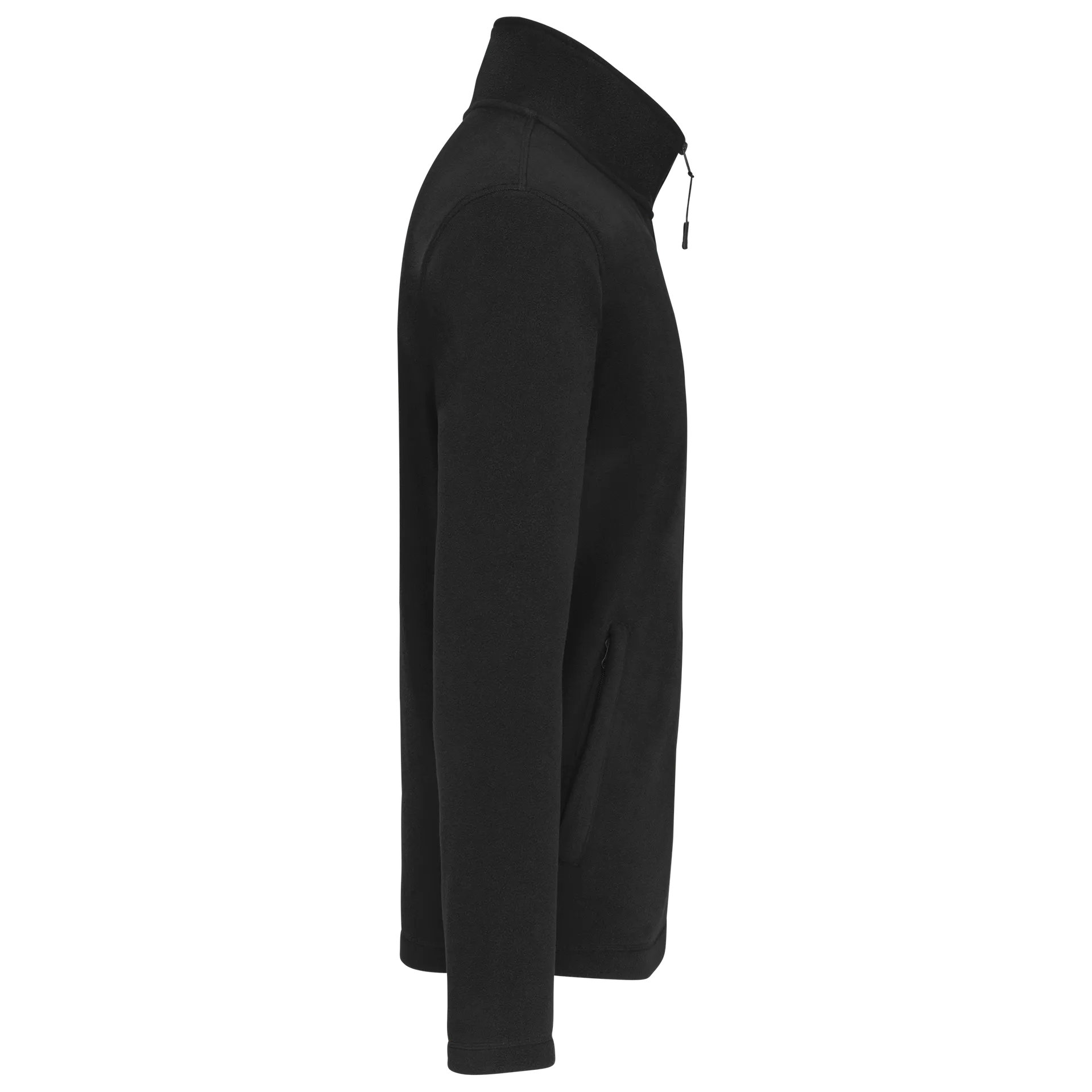 Mikrofleece-Jacke durchgehender Reißverschluss