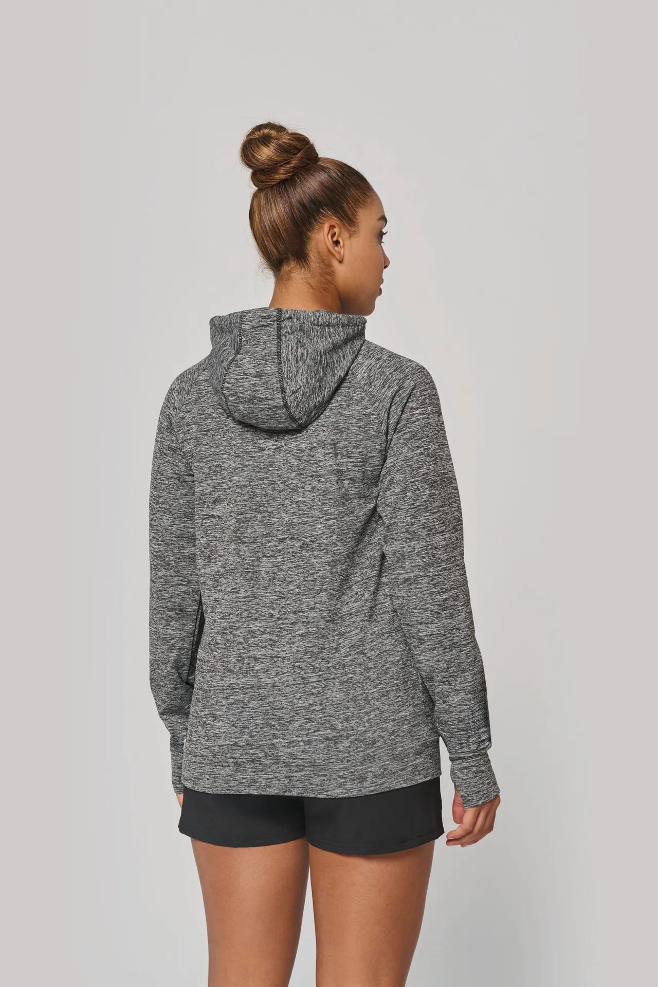 Kapuzen-Sweatshirt 1/4 Sport-Reißverschluss Unisex