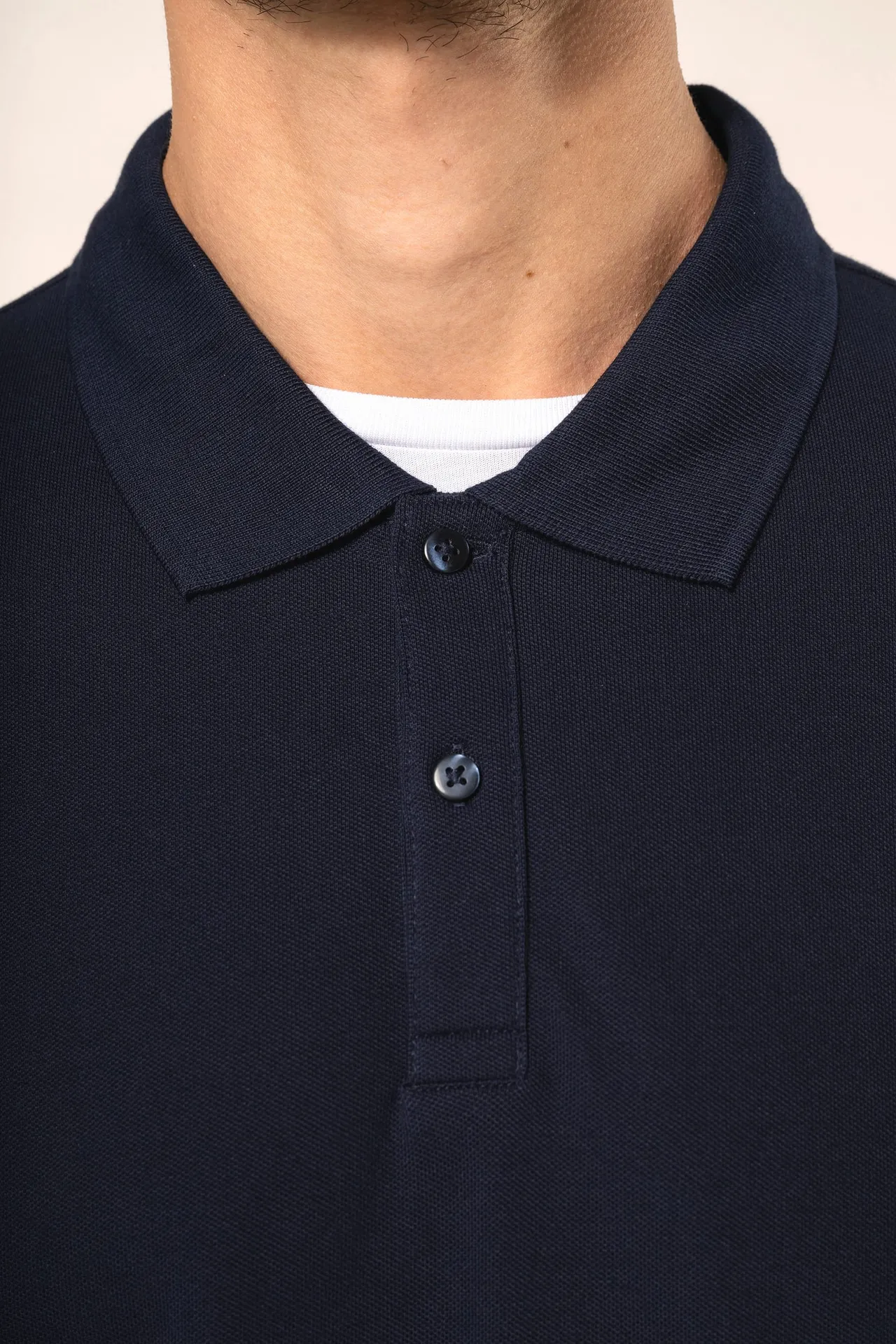 Supima® Herren-Polohemd mit langen Ärmeln