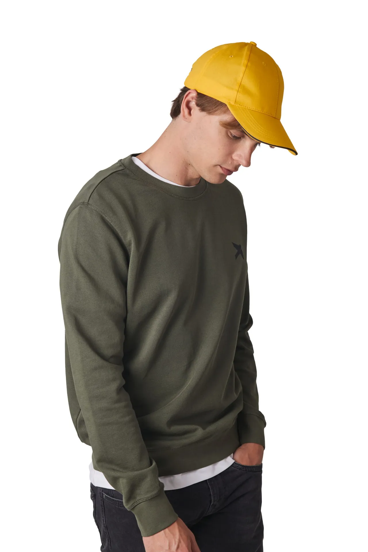 6-Panel-Kappe mit Kontrast-Sandwichschirm