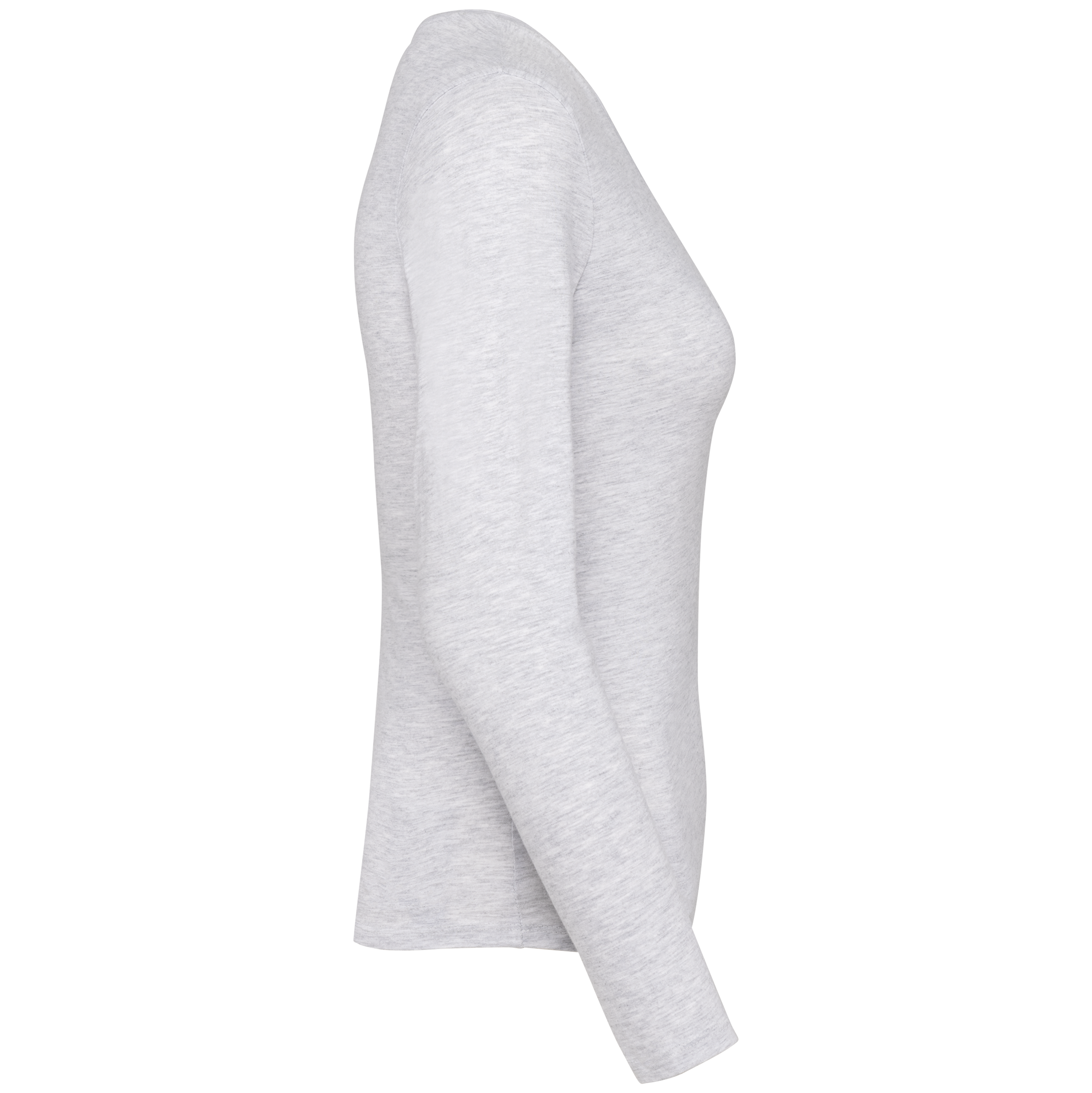 Ladies' long-sleeved crew neck T-shirt