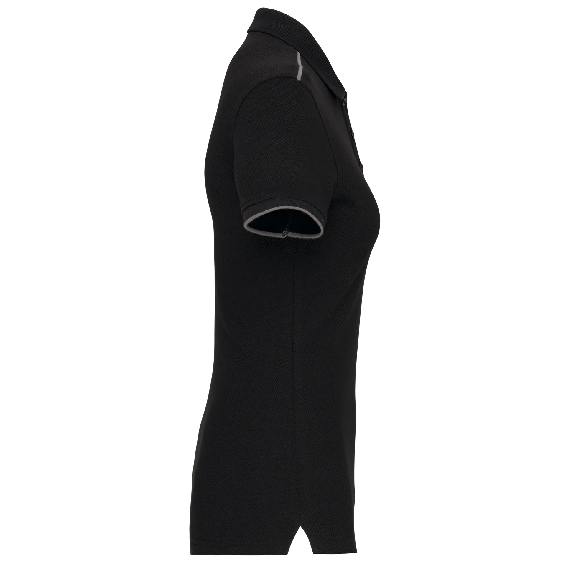 Damen-Polohemd Day To Day mit kontrastfarbenen, kurzen Ärmeln