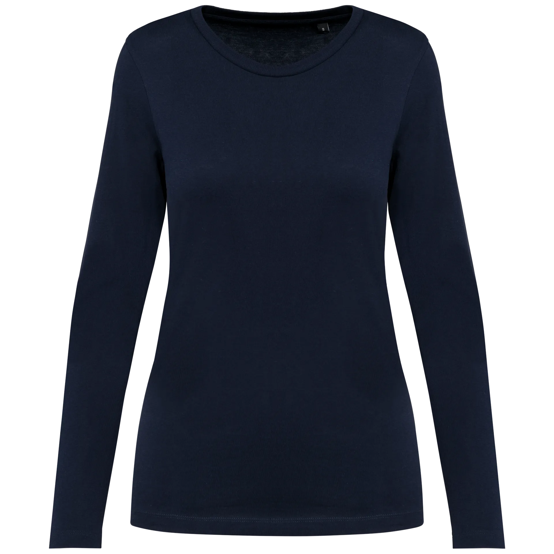 Supima® Damen-T-Shirt mit Rundhalsausschnitt und langen Ärmeln