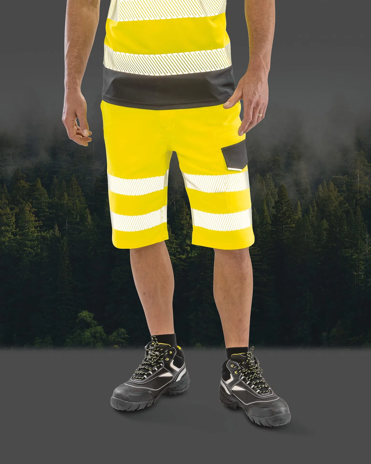 Stretch-Sicherheitsshorts Safe-Guard mit Recyclingmaterial