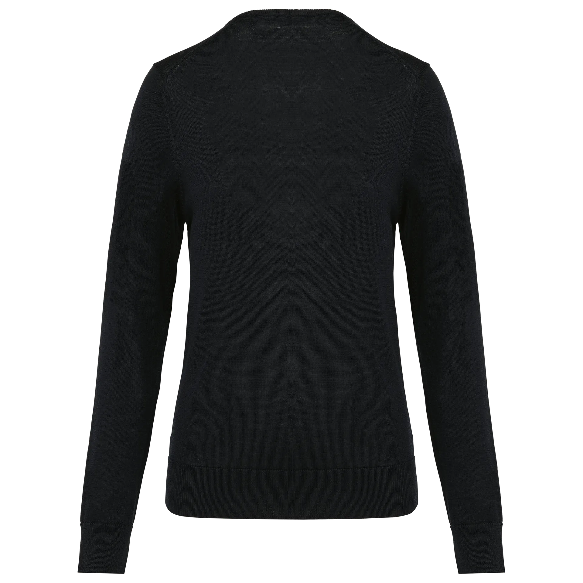 Merino-Damenpullover mit V-Ausschnitt