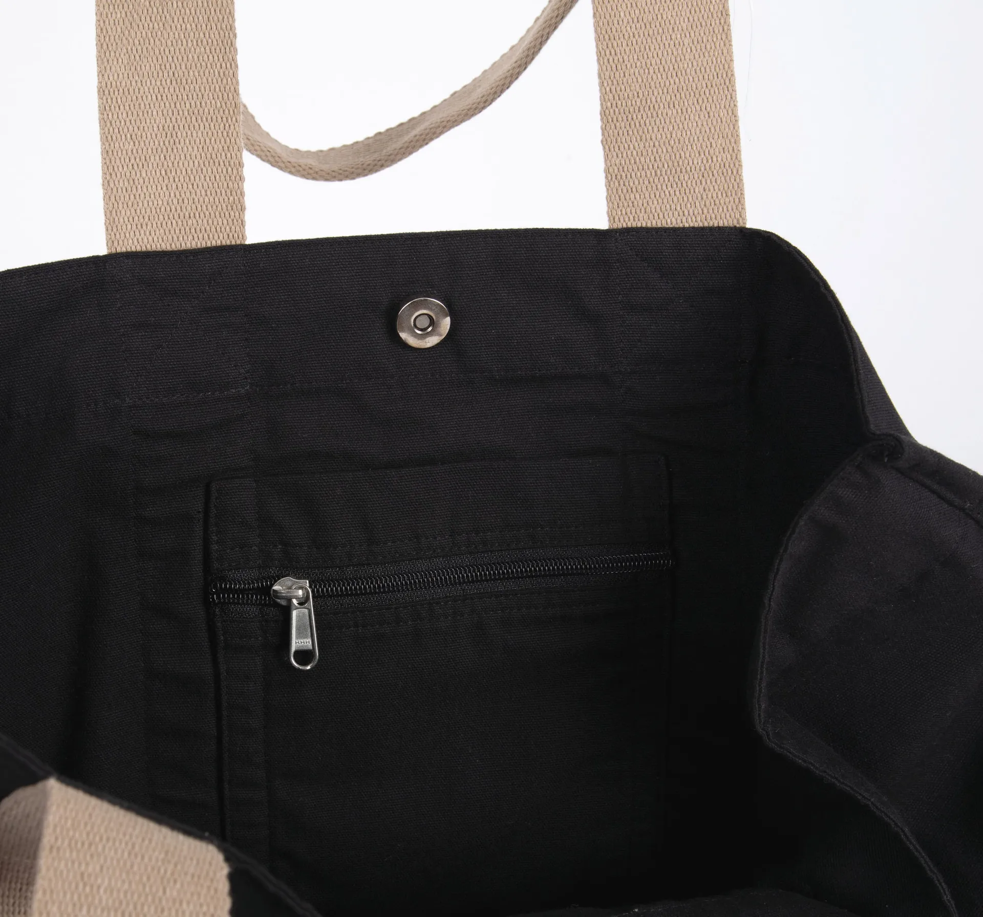 Große recycelte Shoppingtasche mit Seitenfalte