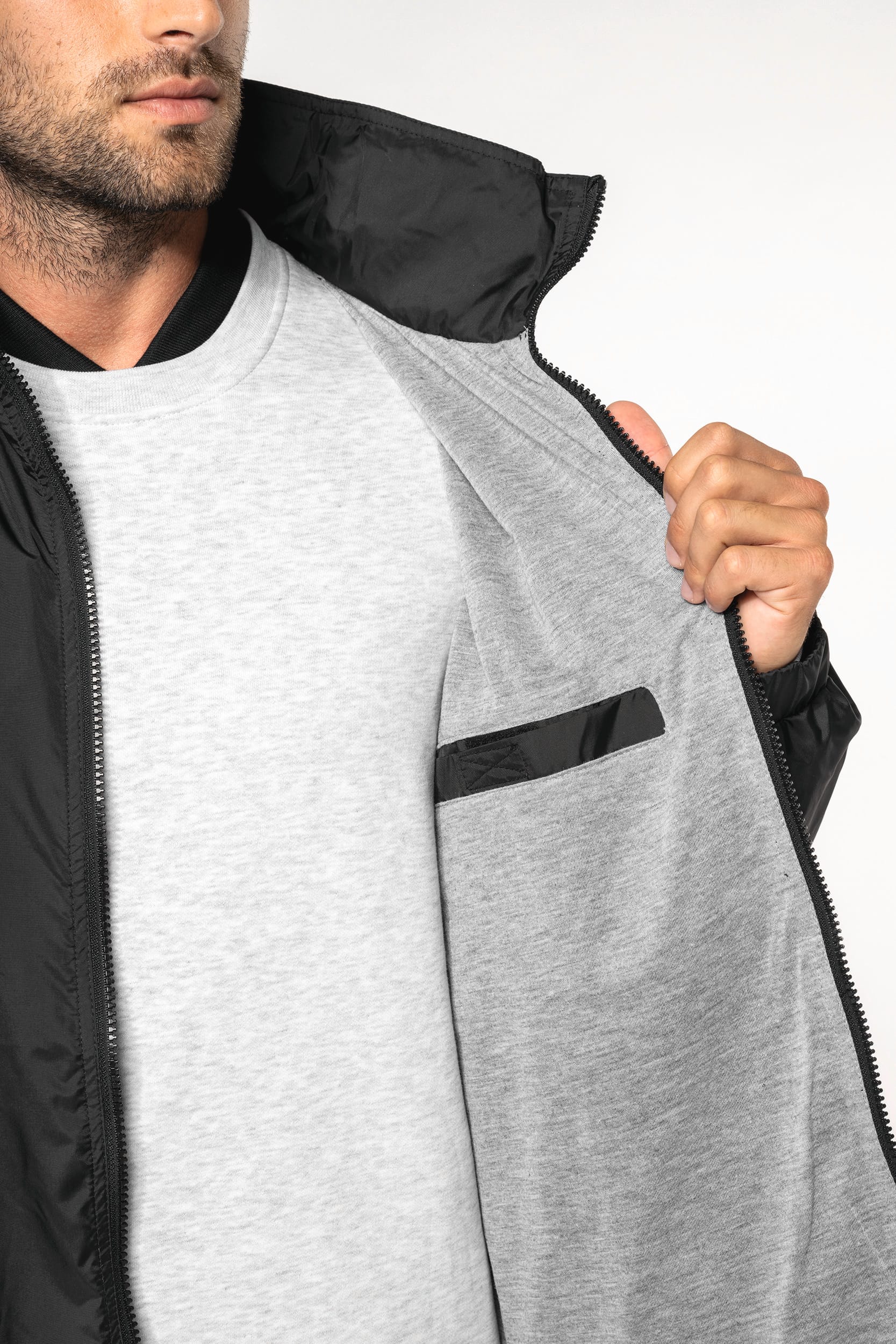 Gefütterte Windjacke für Herren