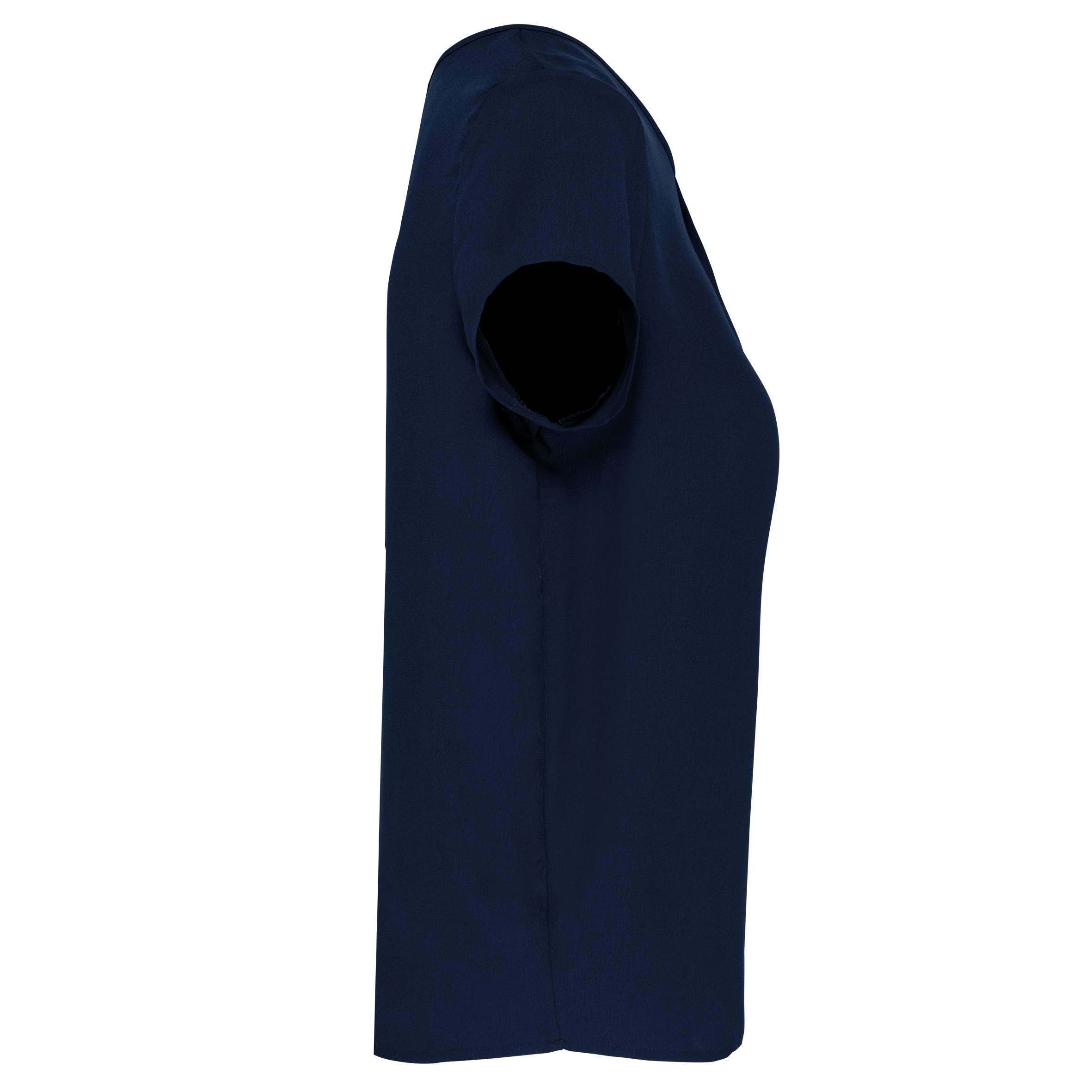 Kurzarm-Kreppbluse für Damen