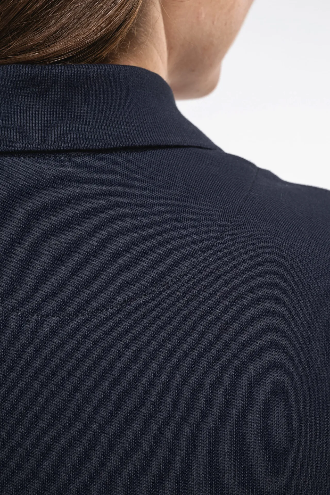 Kurzarm-Polohemd für Damen. Aus Baumwollpiqué