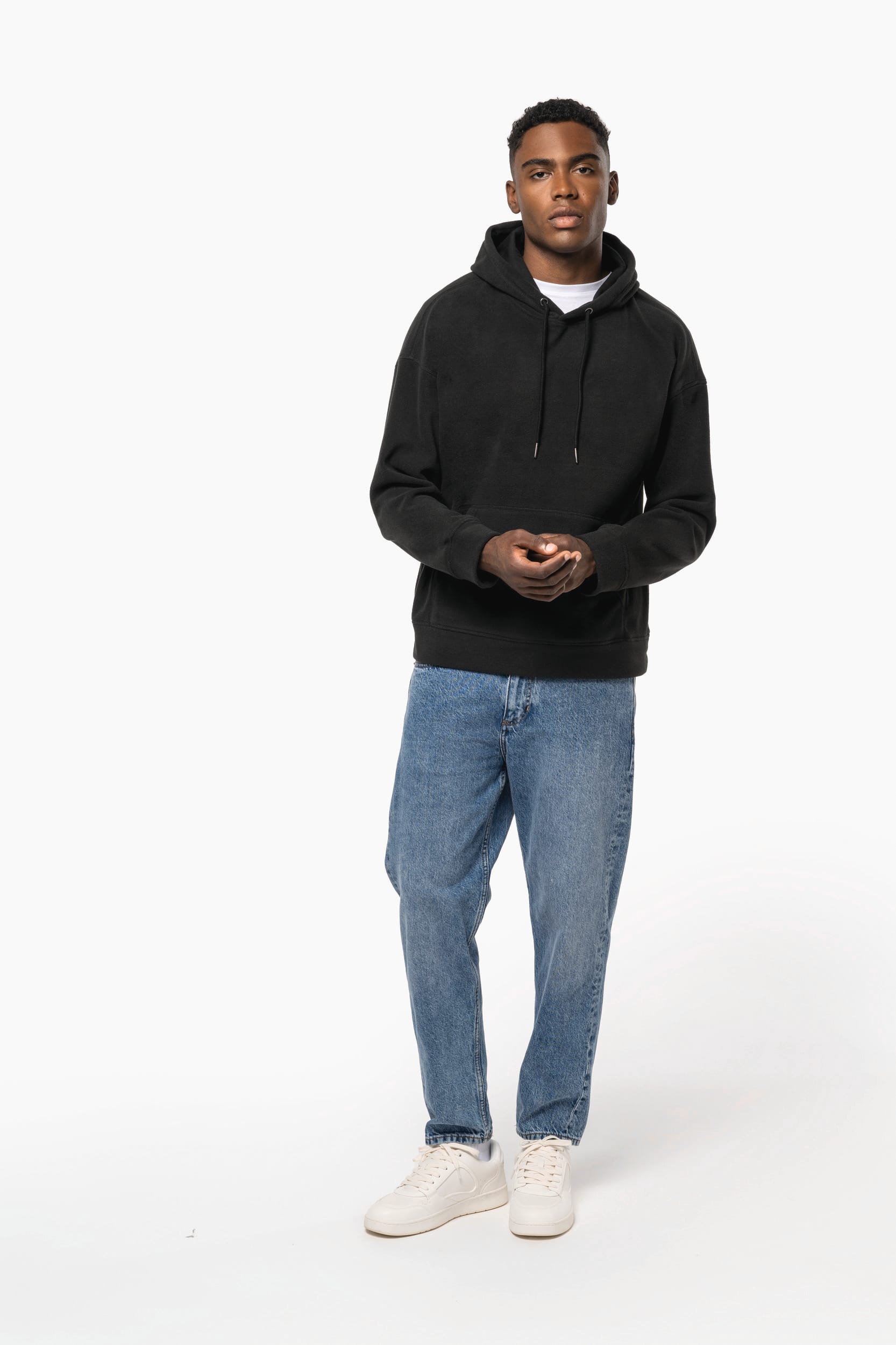 Oversize-Unisex-Kapuzensweatshirt aus recyceltem Fleece