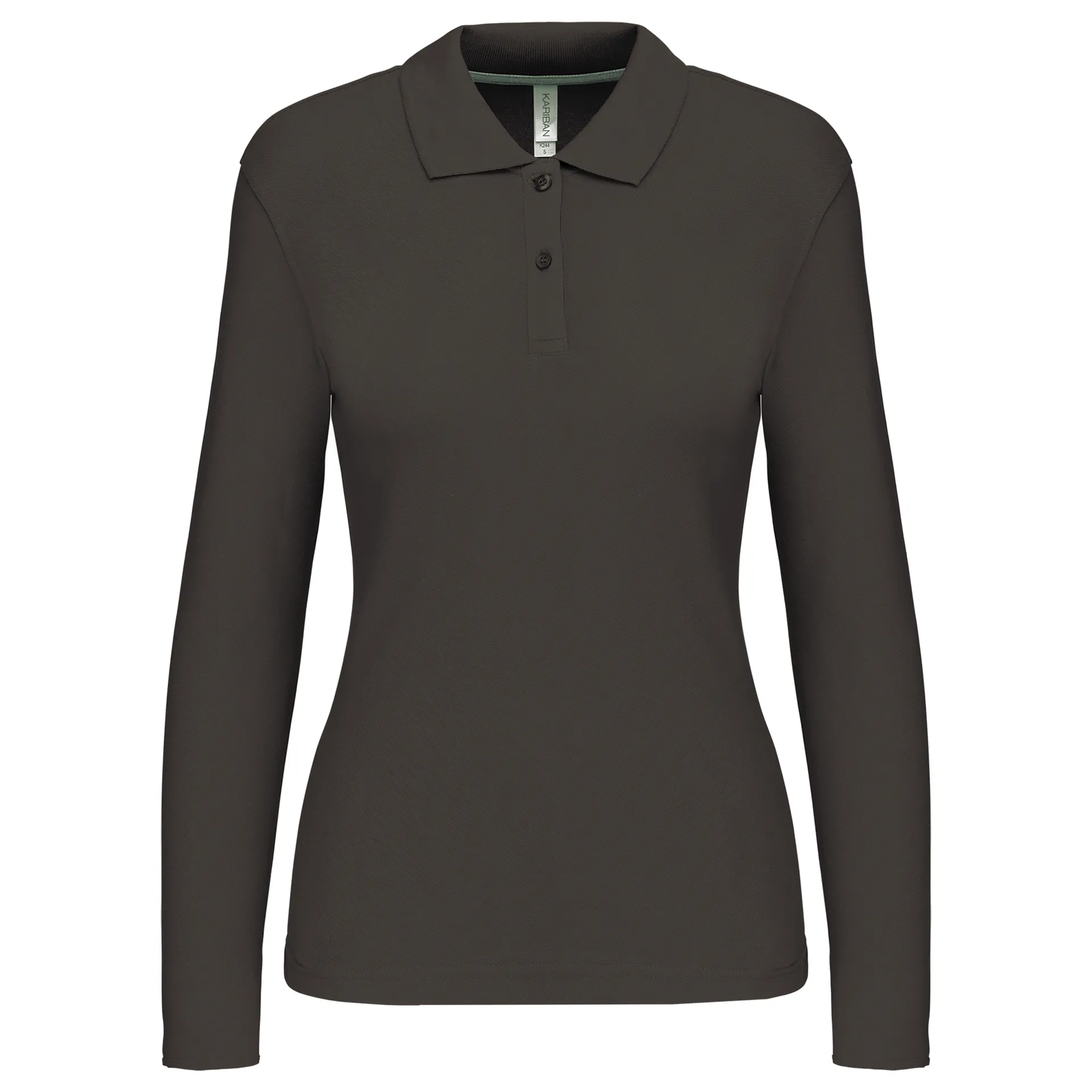 Damen Piqué Poloshirt Langarm