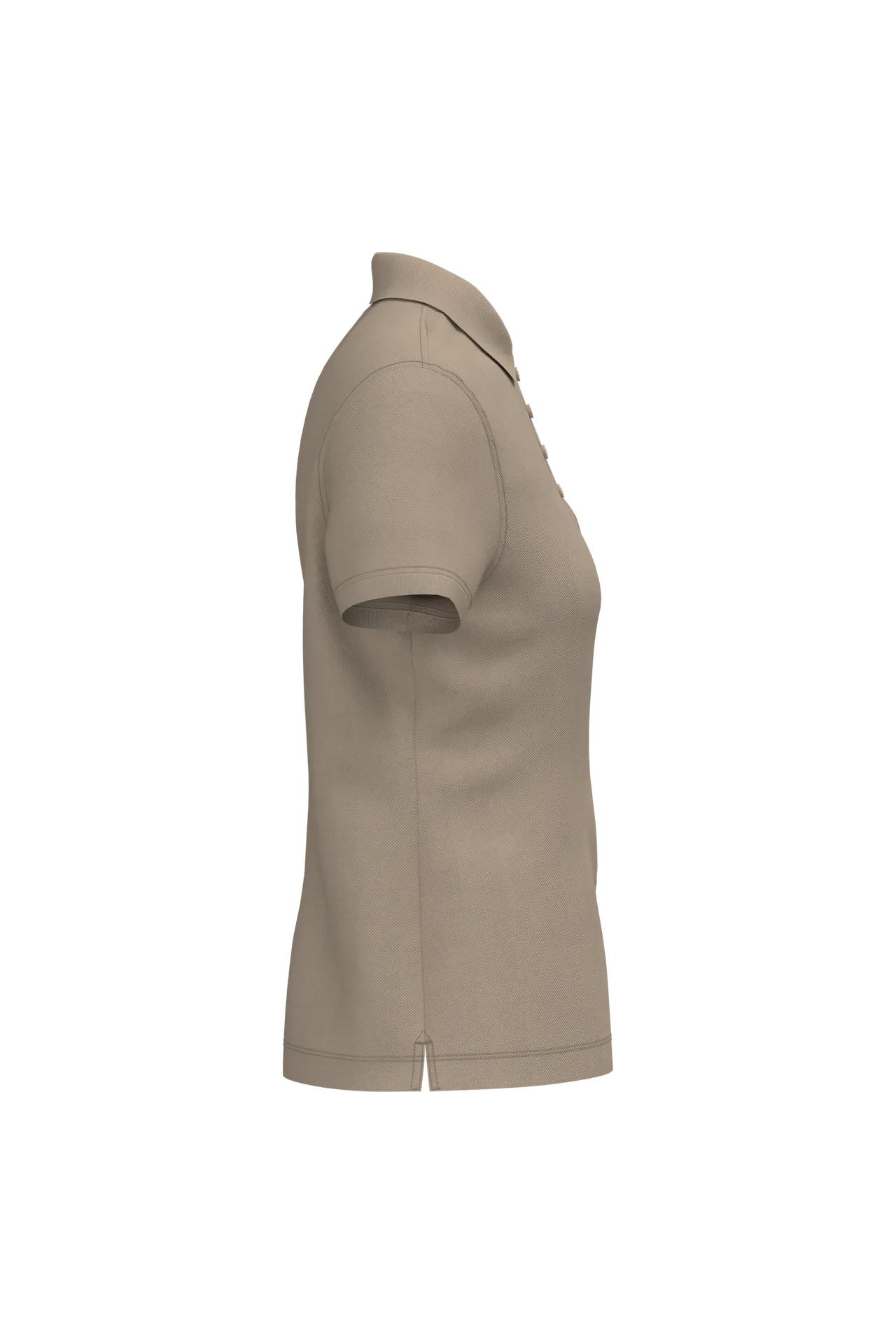 Dammen Kurzam Poloshirt aus Baumwollpiqué