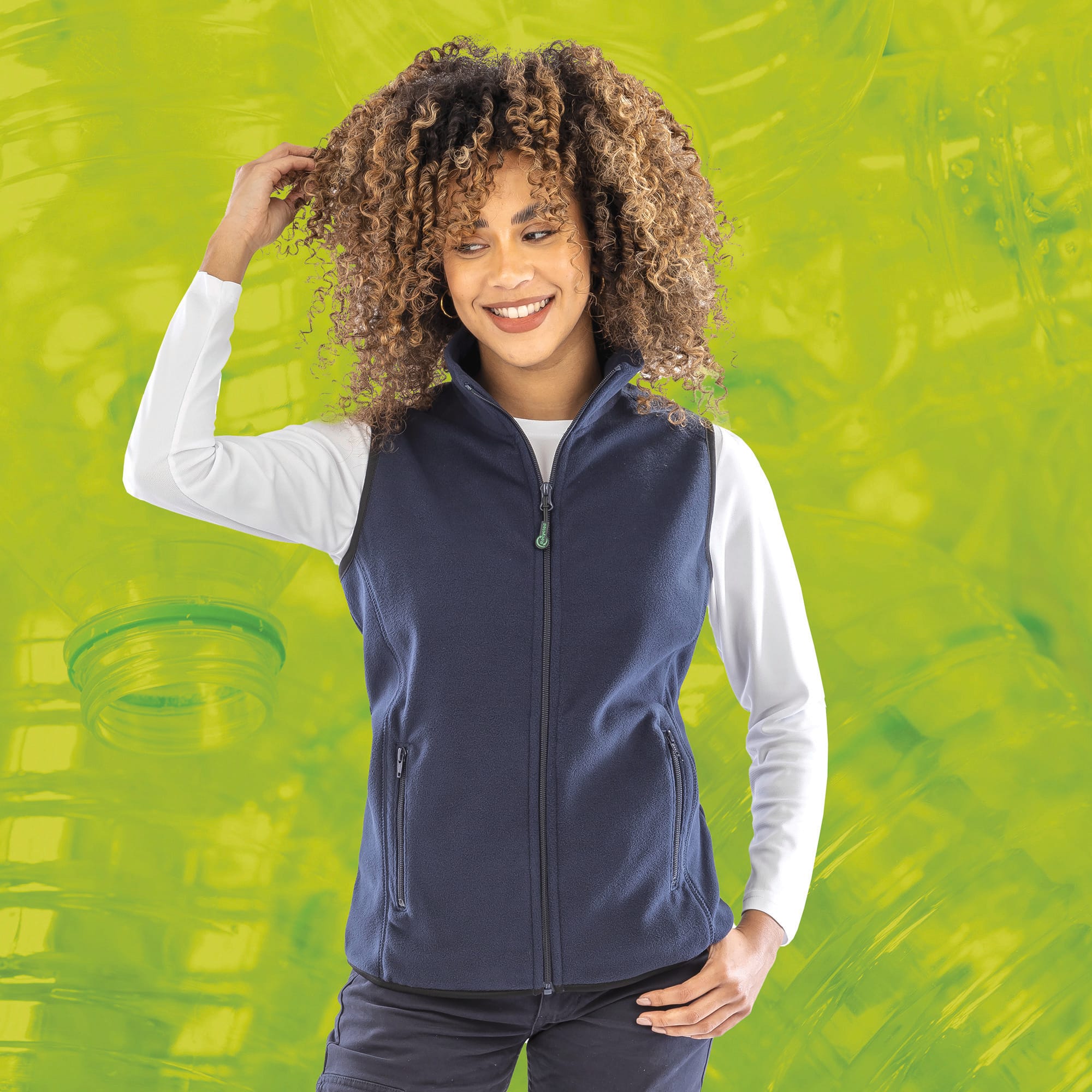 Recycelte Bodywarmer-Weste