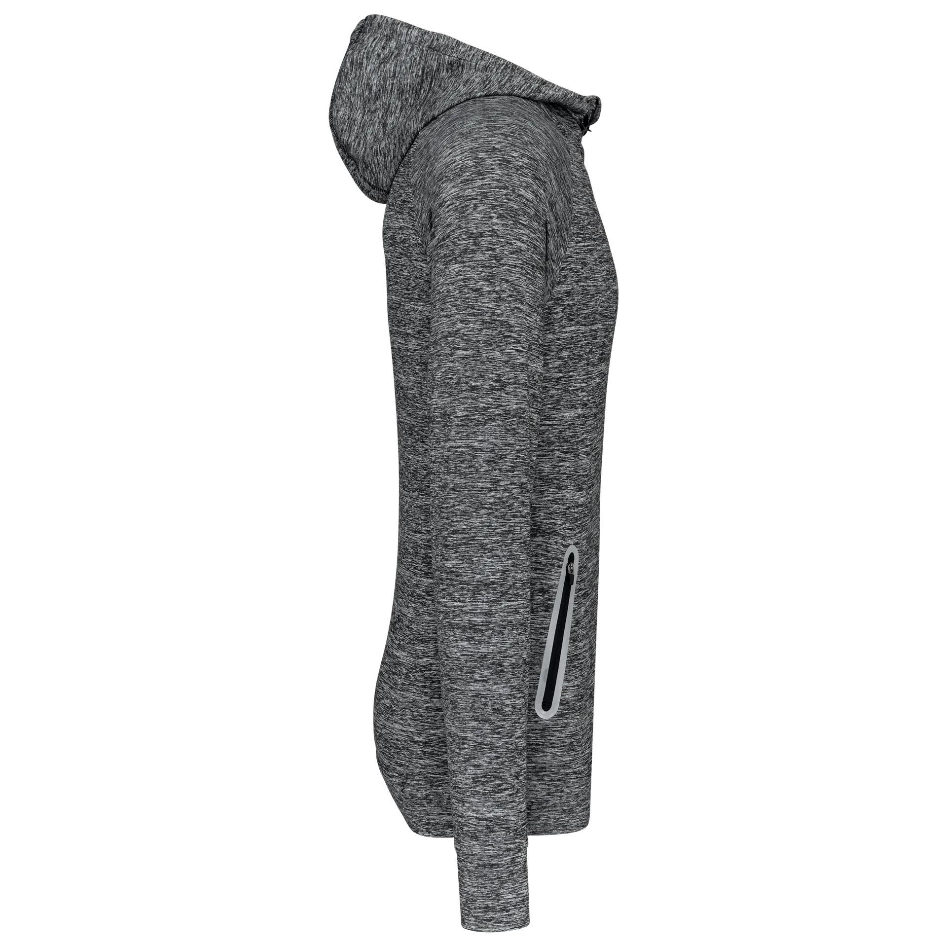 Kapuzen-Sweatshirt 1/4 Sport-Reißverschluss Unisex