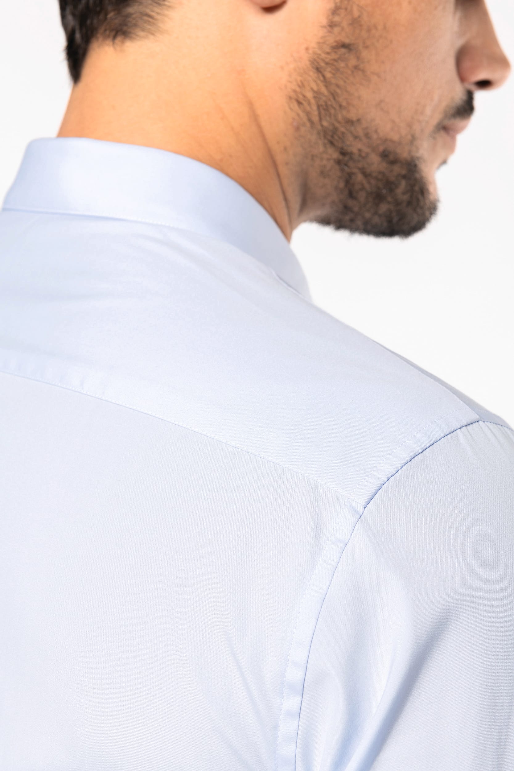 Popeline-Hemd für Herren mit langen Ärmeln