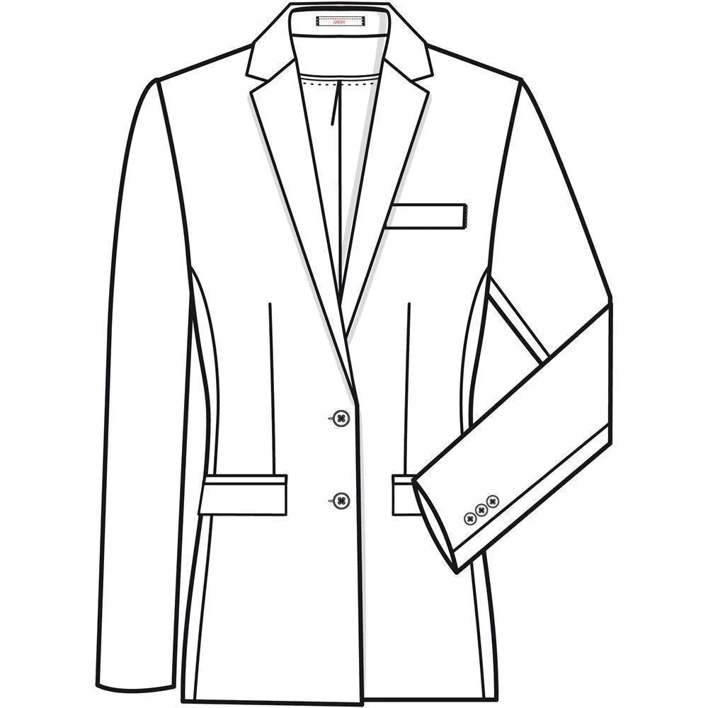 GREIFF-Damen Blazer PREMIUM Regular Fit, 1413 Anthrazit Farbe