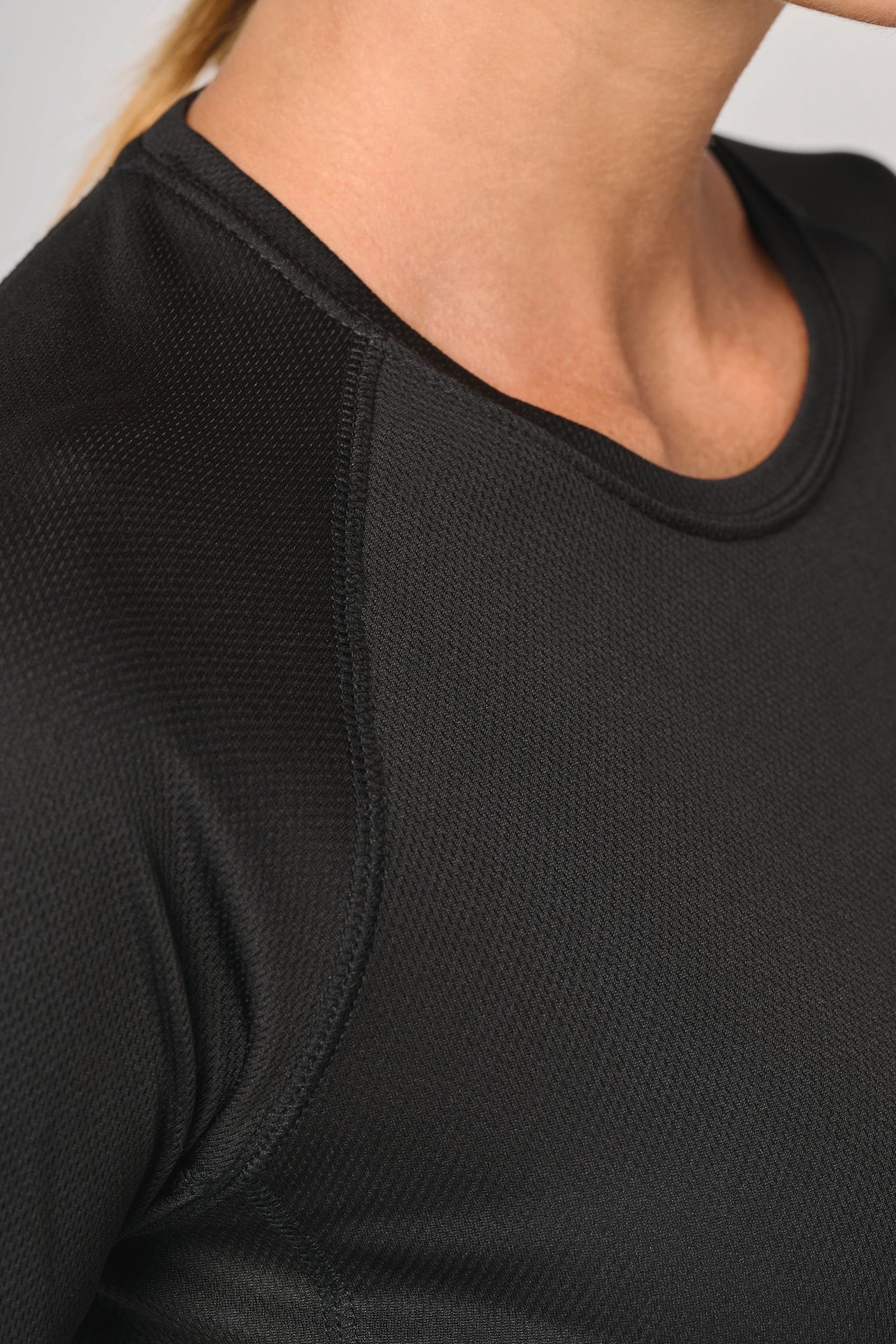 Damen Basic Sport Funktionsshirt Langarm