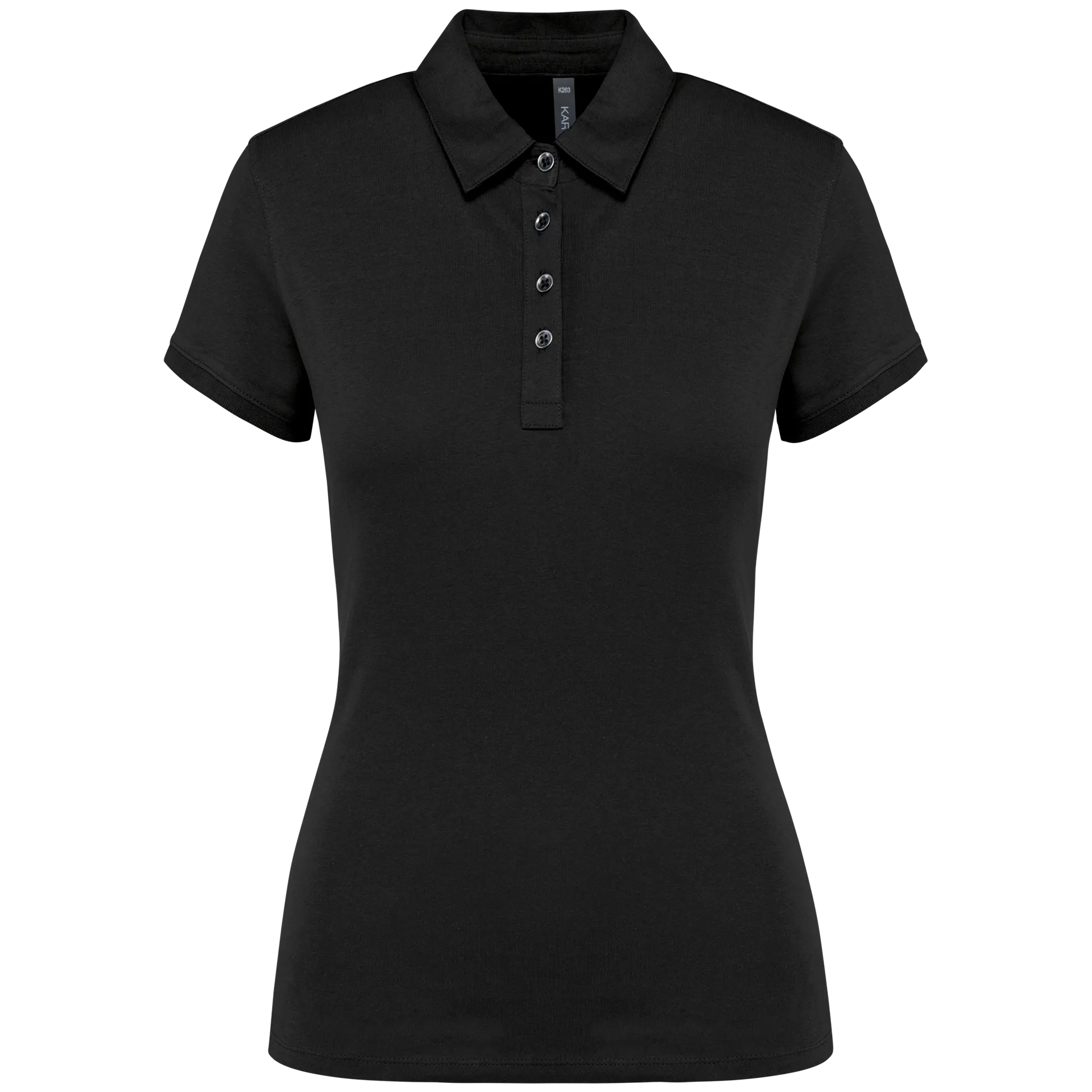 Jersey-Kurzarm-Polohemd für Damen