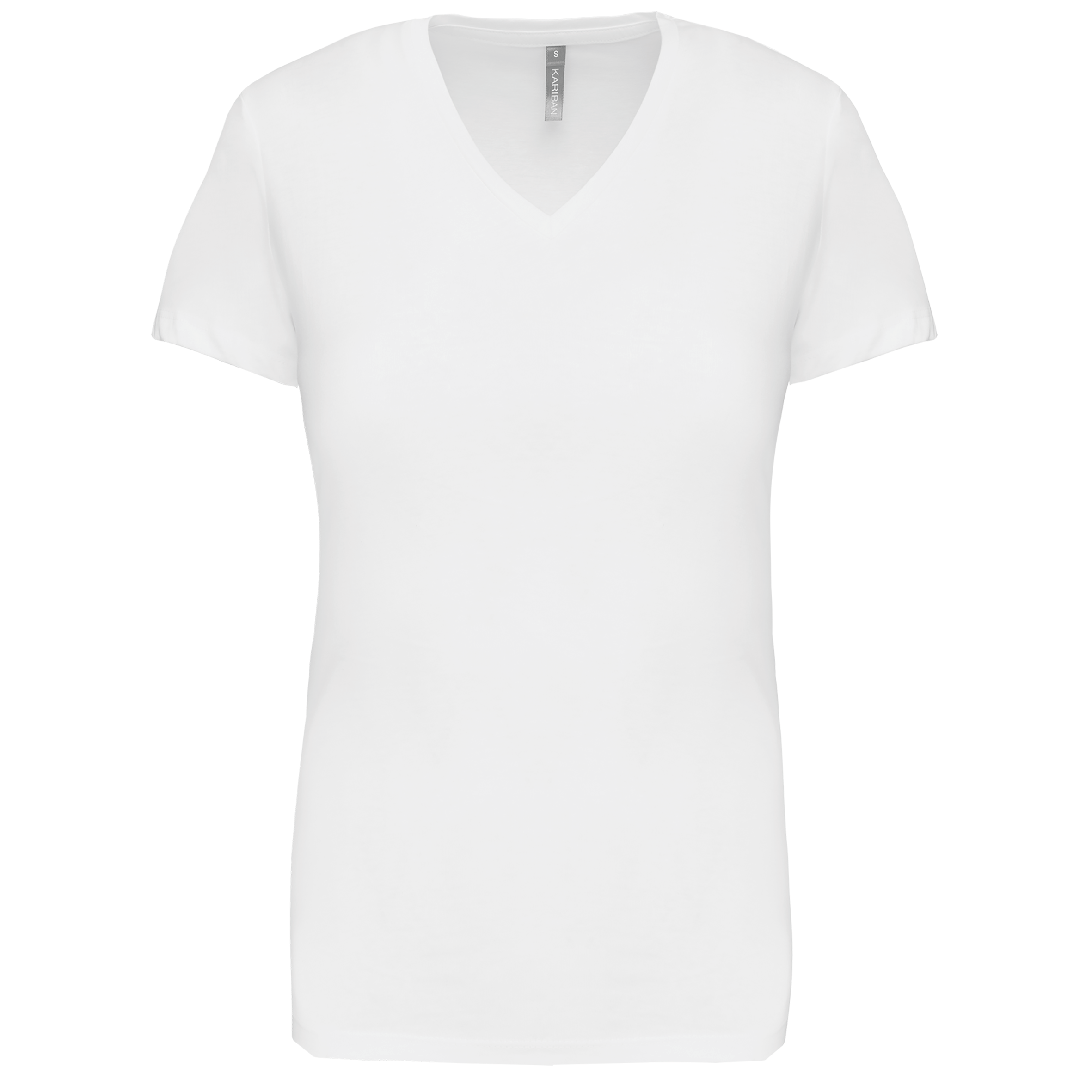 Ladies' short-sleeved V-neck T-shirt