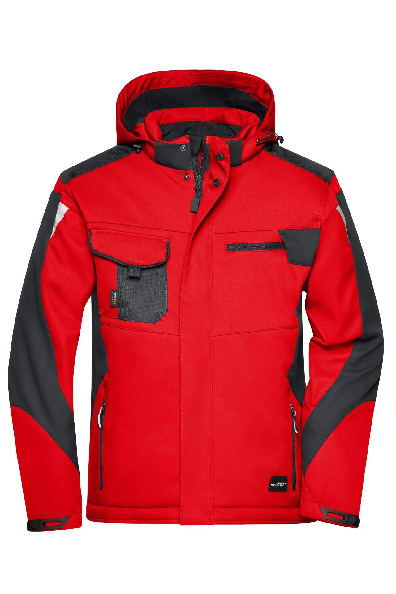 James & Nicholson JN824 – Robuste Winter Softshelljacke mit CORDURA® & Futter