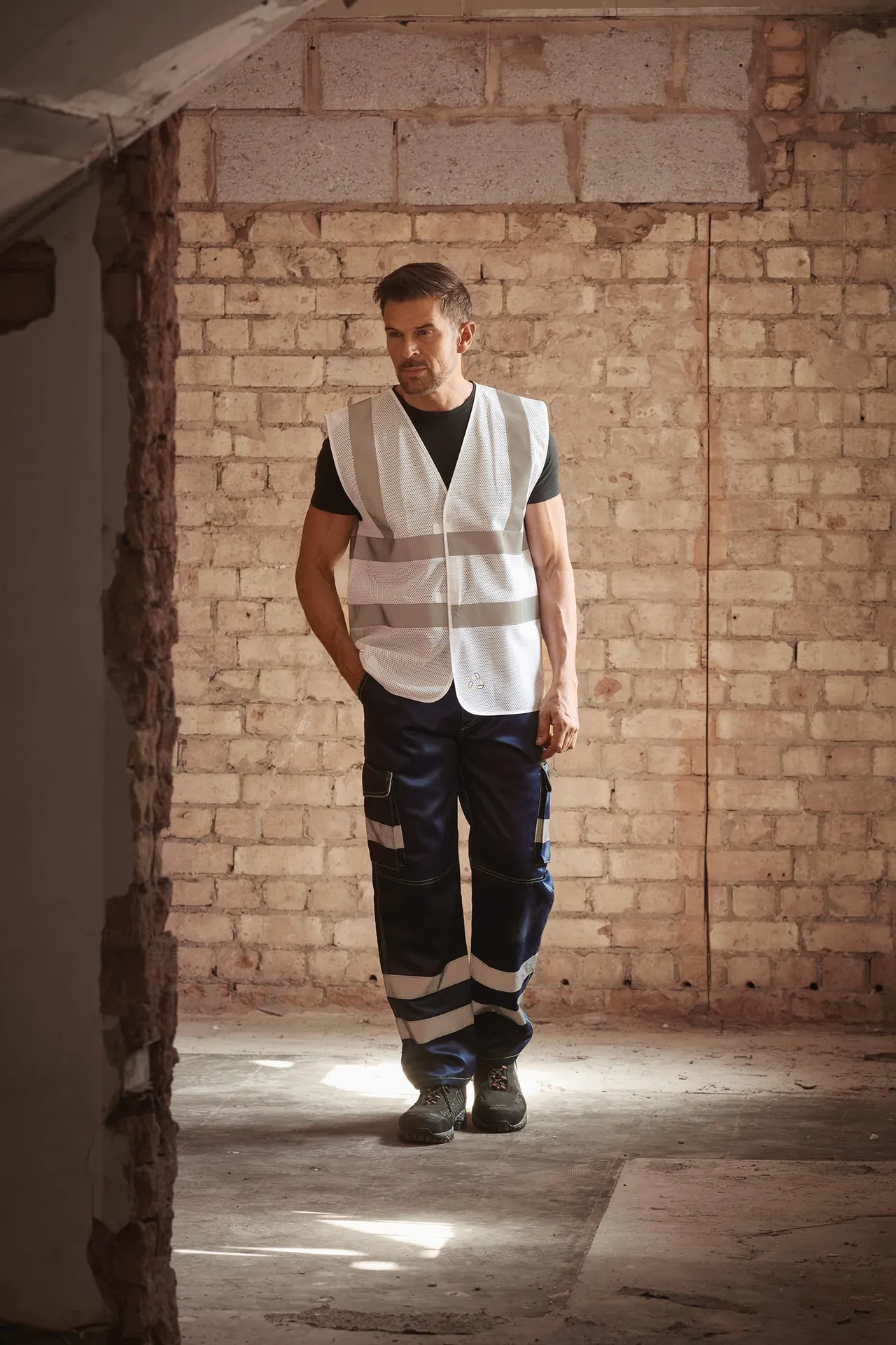 Hi-Vis recycled Open Mesh Waistcoat