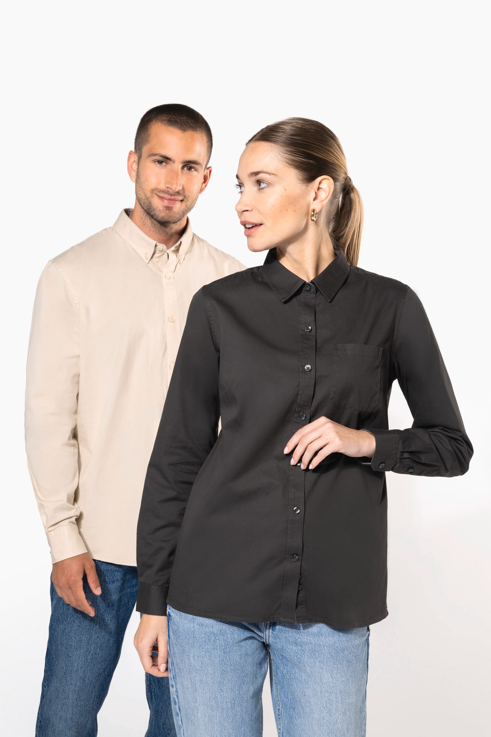 Langarm-Baumwollhemd Nevada für Herren