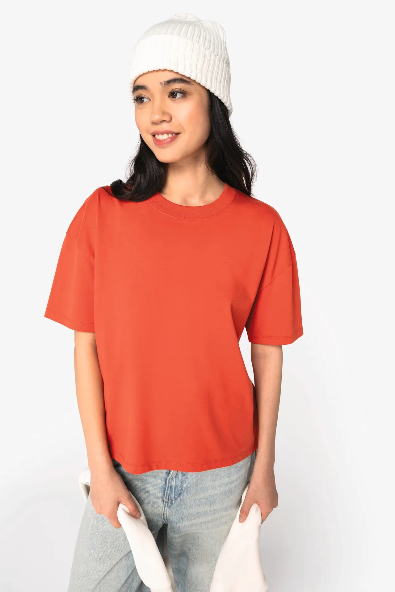 Umweltfreundliches Oversize Damen-T-Shirt