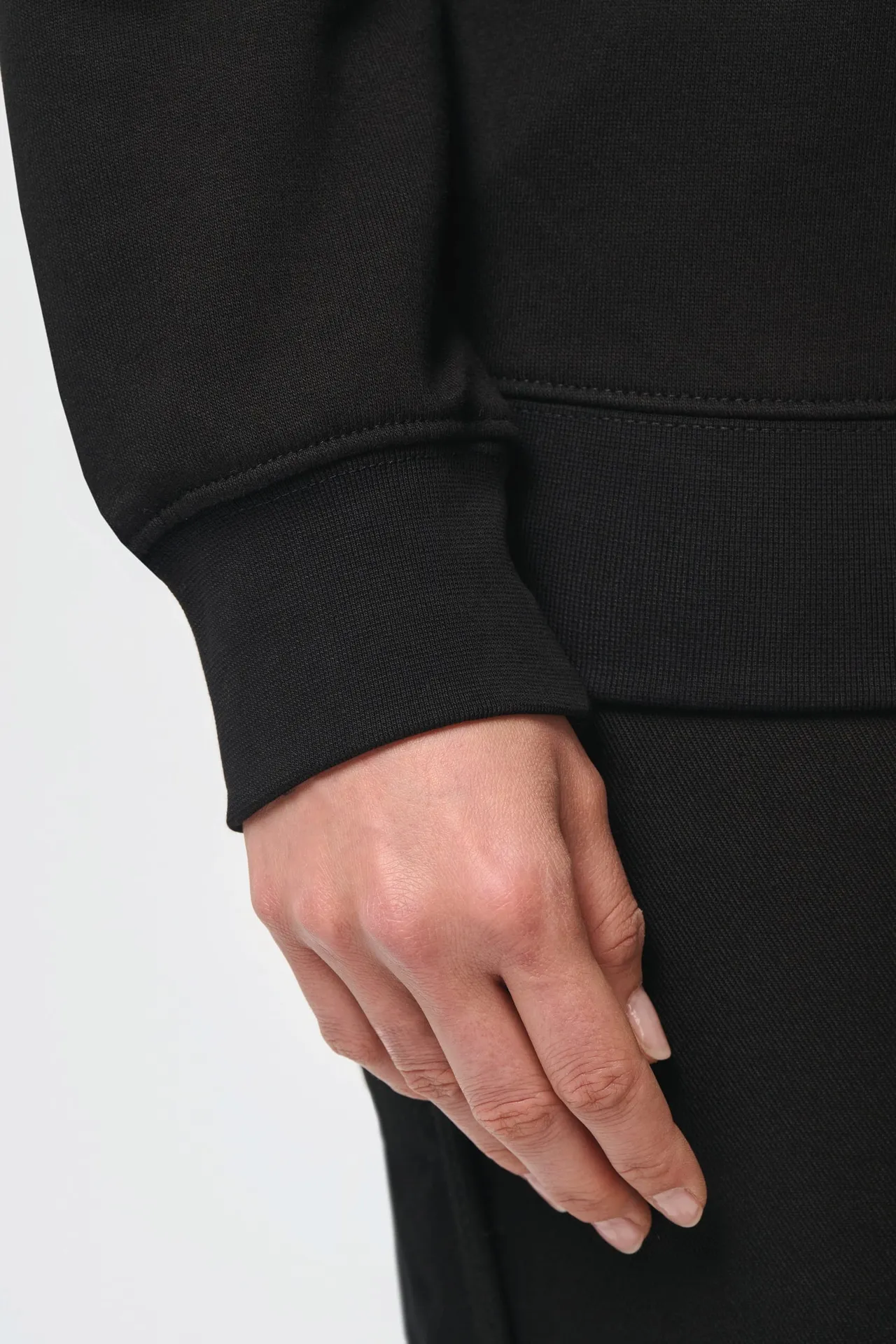 Day To Day Unisex-Sweatshirt mit kontrastfarbener zip Tasche