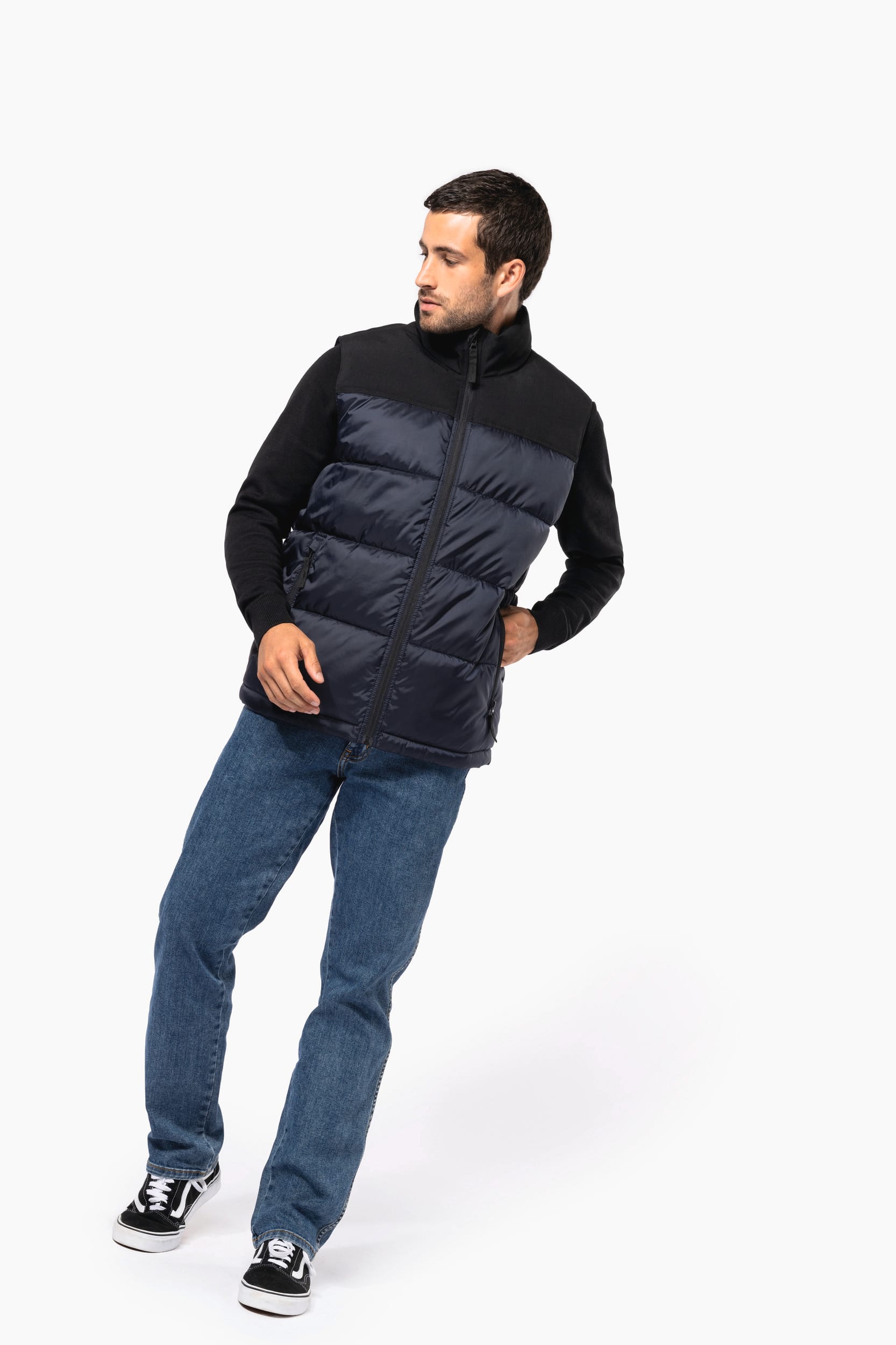 Gesteppter Unisex-Bodywarmer in zwei Farbtönen