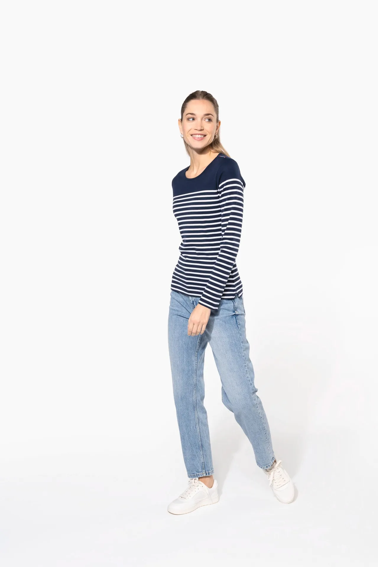 Damen-Marineshirt Langarm