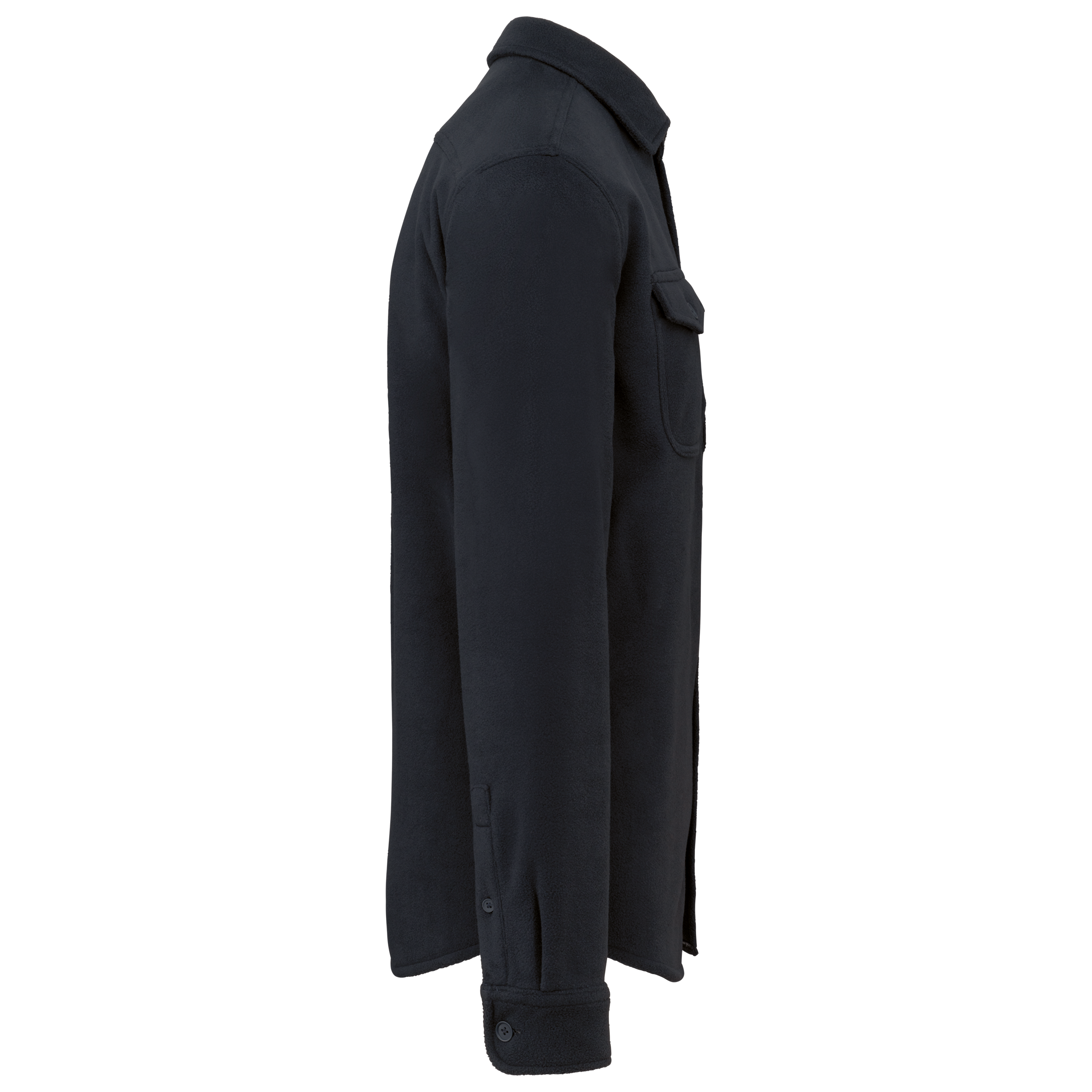 Fleece-Hemdjacke mit Sherpa-Futter