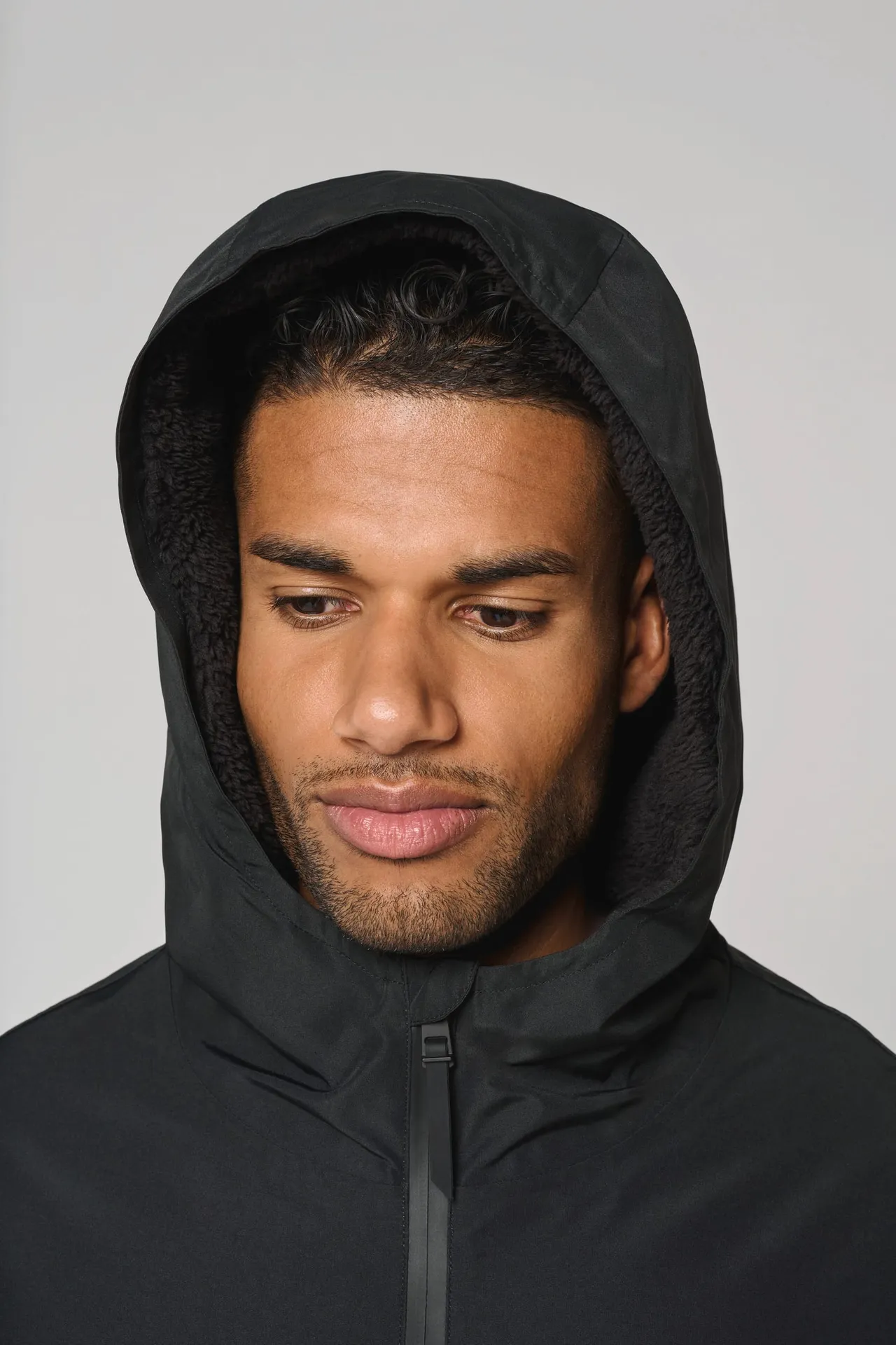 Langer, gefütterter Unisex-Sherpa-Parka