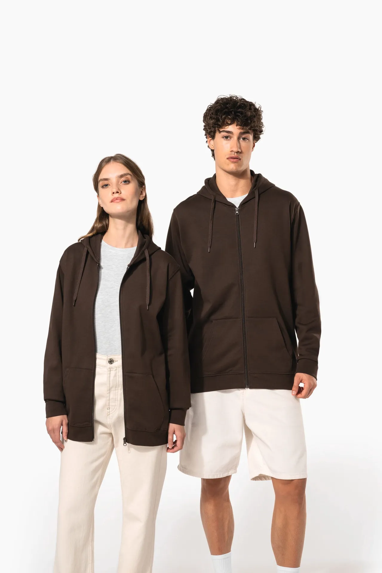 Kapuzen-sweatshirt mit Reißverschluss