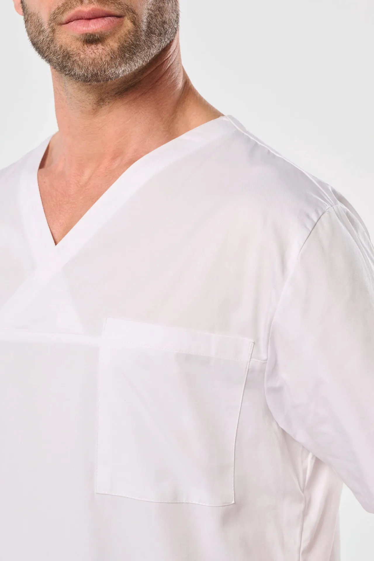 Kurzärmlige Unisex-Tunika aus Baumwolle