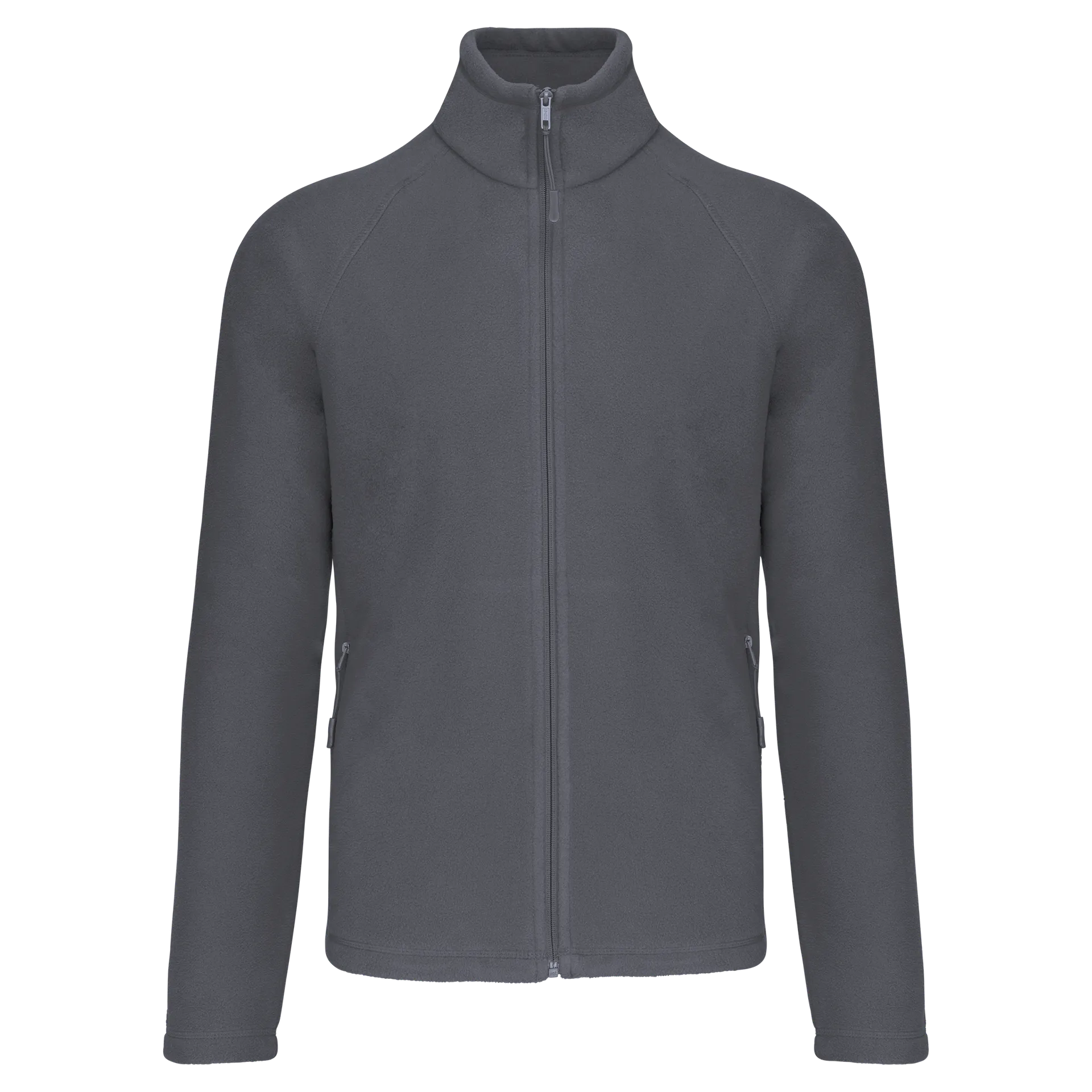 Mikrofleece-Jacke mit Reißverschluss Raglanärmel für Herren