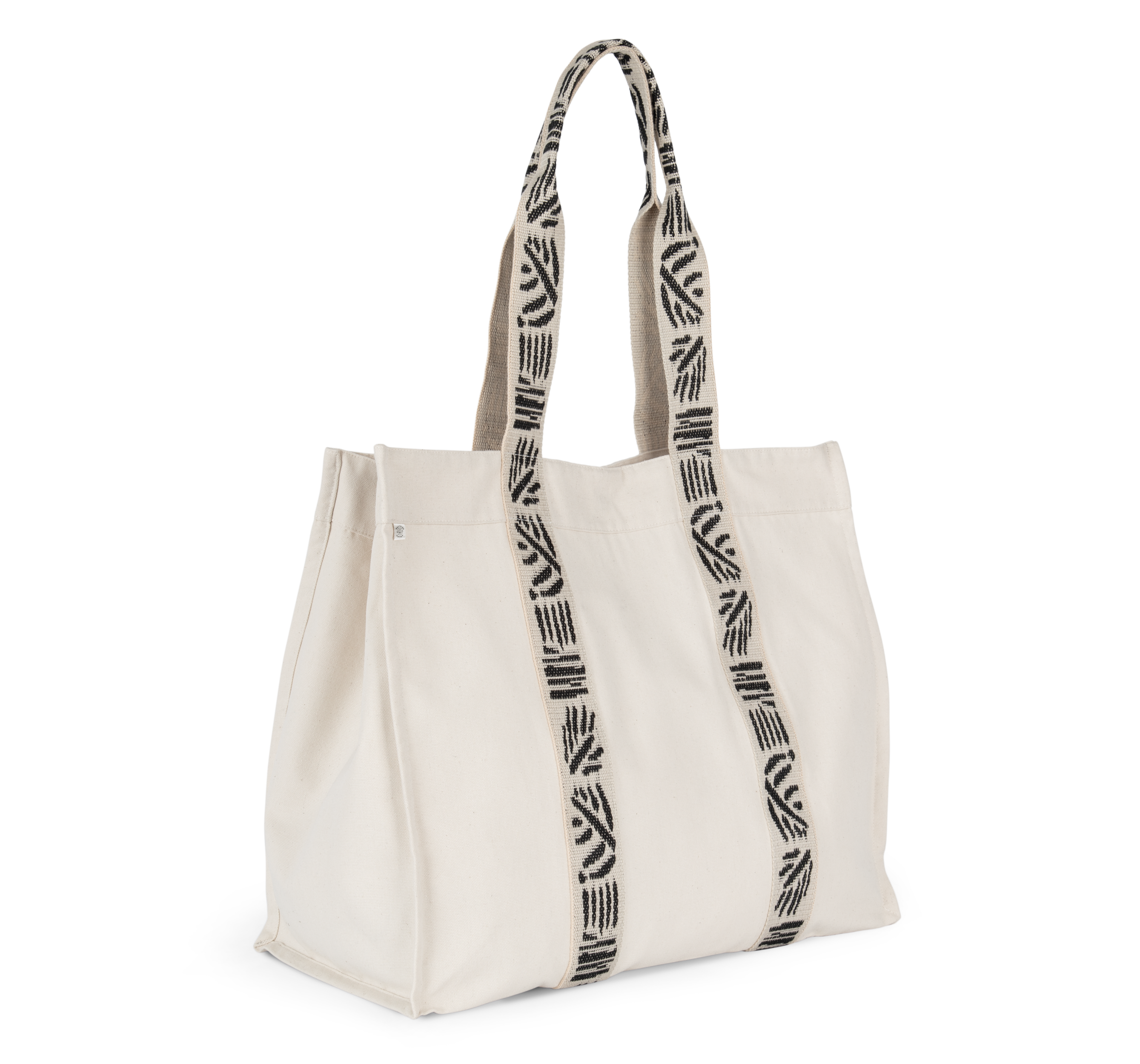 Große recycelte Shoppingtasche mit Falte Große recycelte Shoppingtasche mit Falte