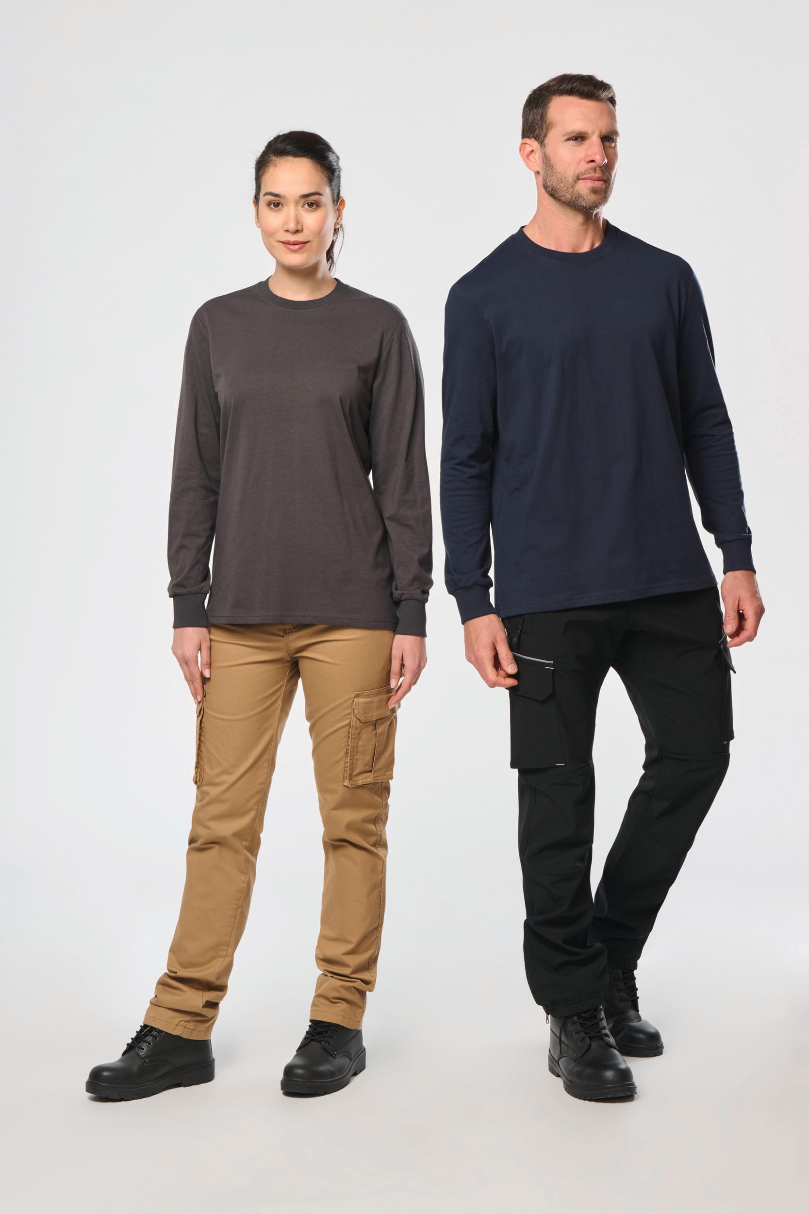 Umweltfreundliches Unisex-T-Shirt mit langen Ärmeln