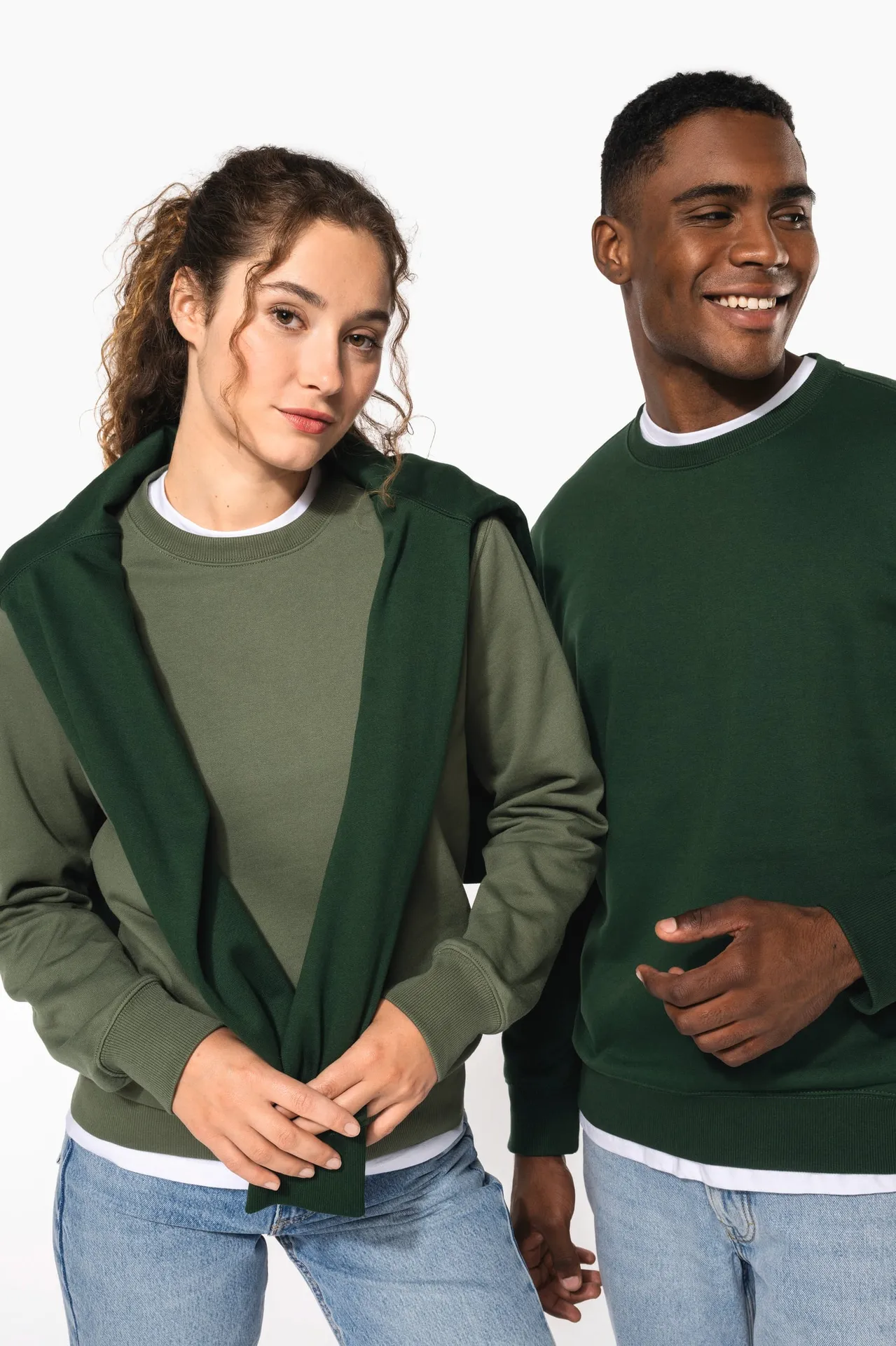 Recyceltes Unisex-Sweatshirt mit Rundhalsausschnitt