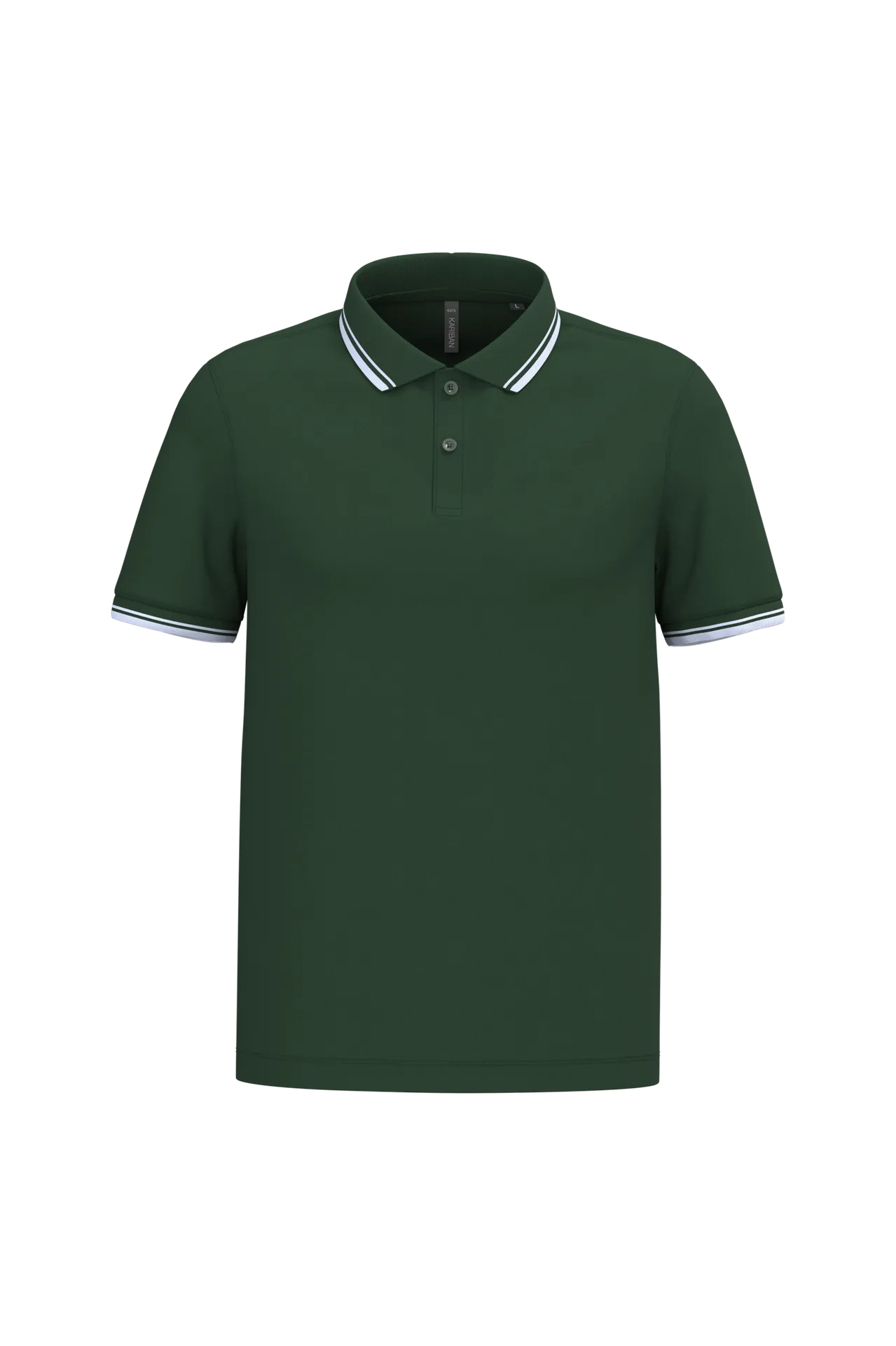 Herren Poloshirt mit kurzen Ärmeln und kontrastfarbenen Paspeln