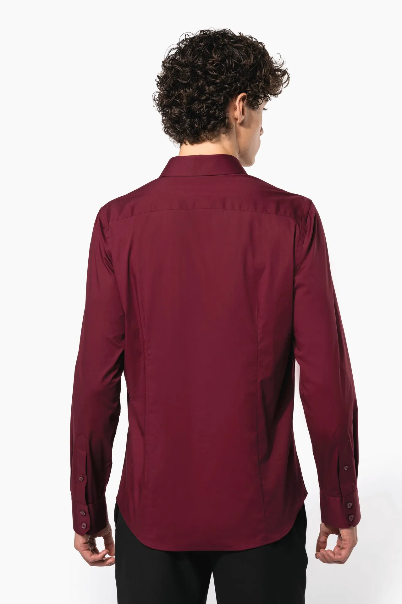 Herren Stretchhemd Langarm