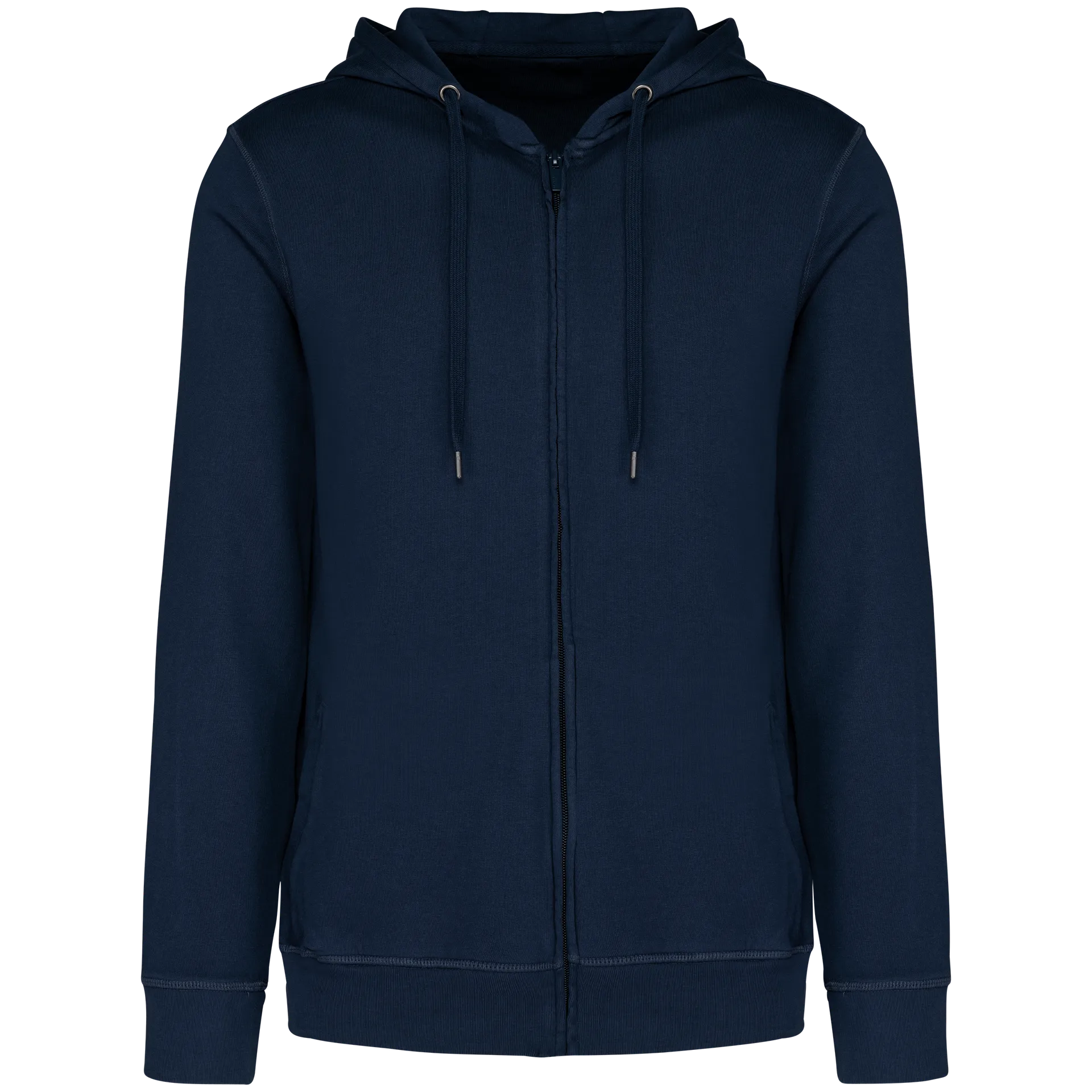 Umweltfreundliches Unisex-Kapuzensweatshirt aus French Terry mit Reißverschluss