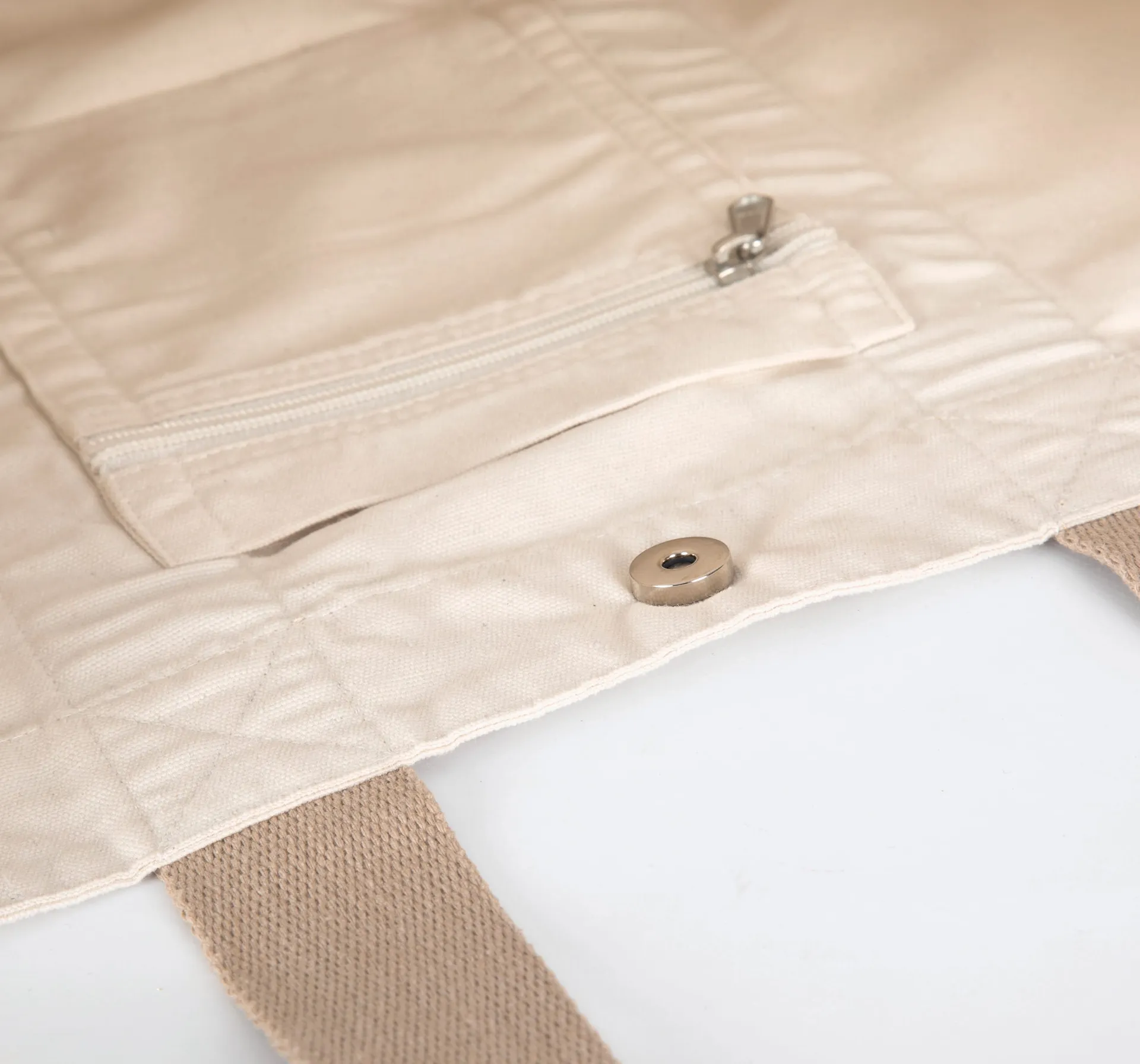 Große recycelte Shoppingtasche mit Seitenfalte