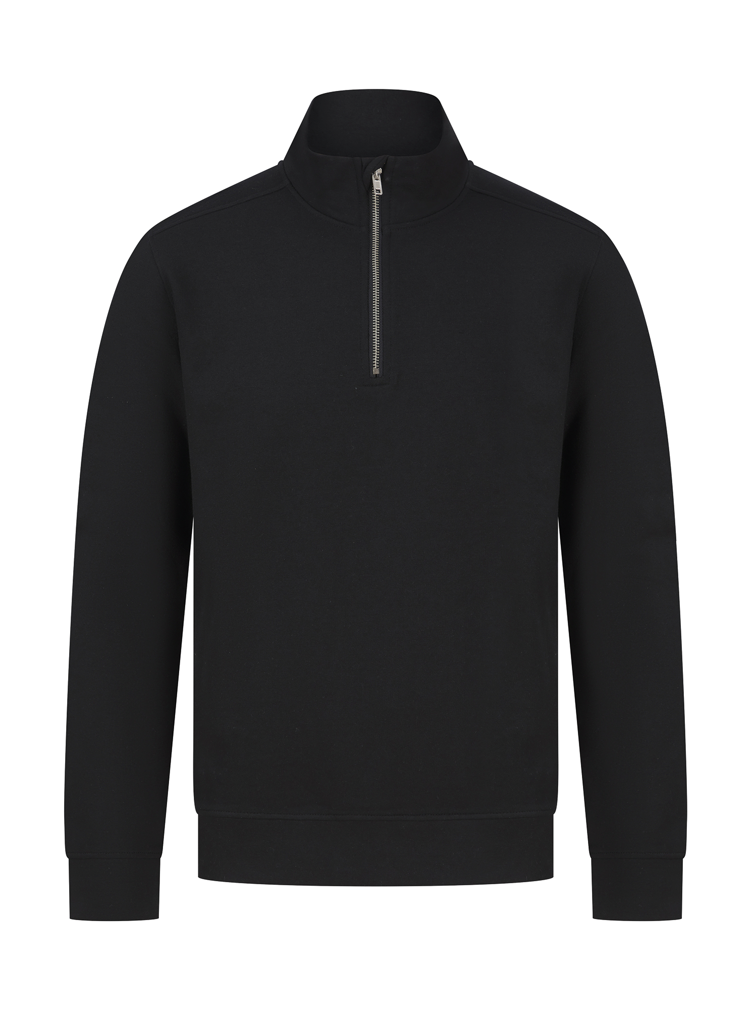 Unisex-Sweatshirt mit Reißverschlusskragen