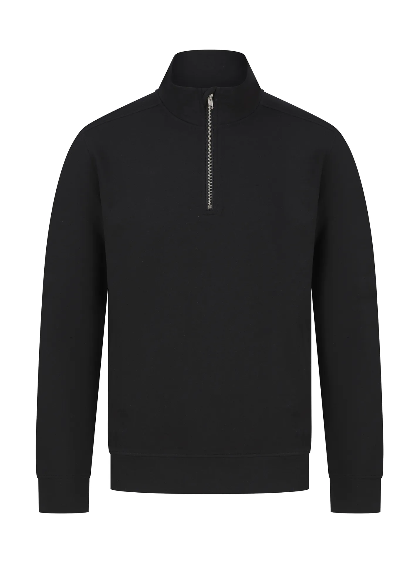 Unisex-Sweatshirt mit Reißverschlusskragen