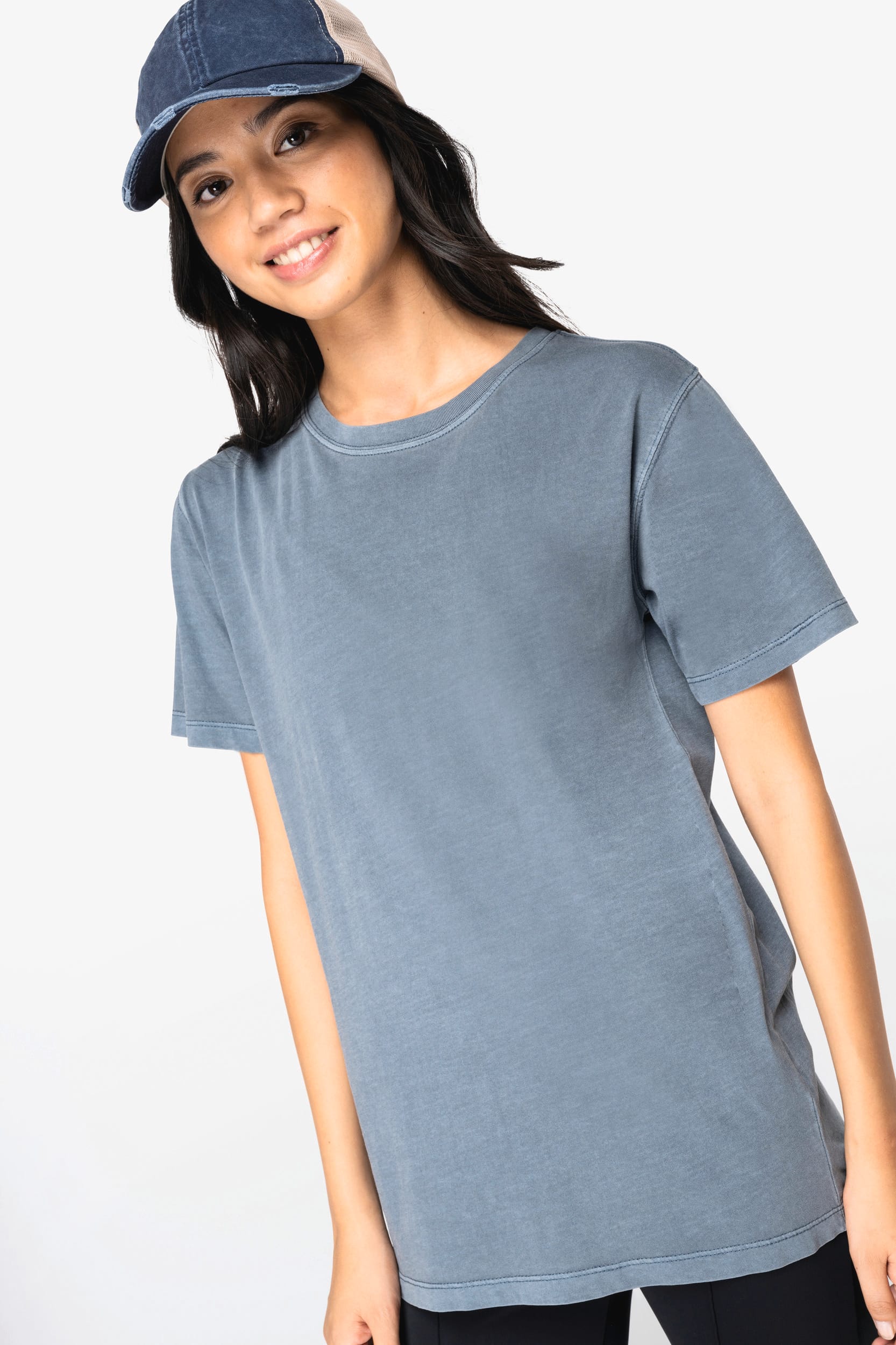 Ausgewaschenes Damen-T-Shirt Ausgewaschenes Damen-T-Shirt