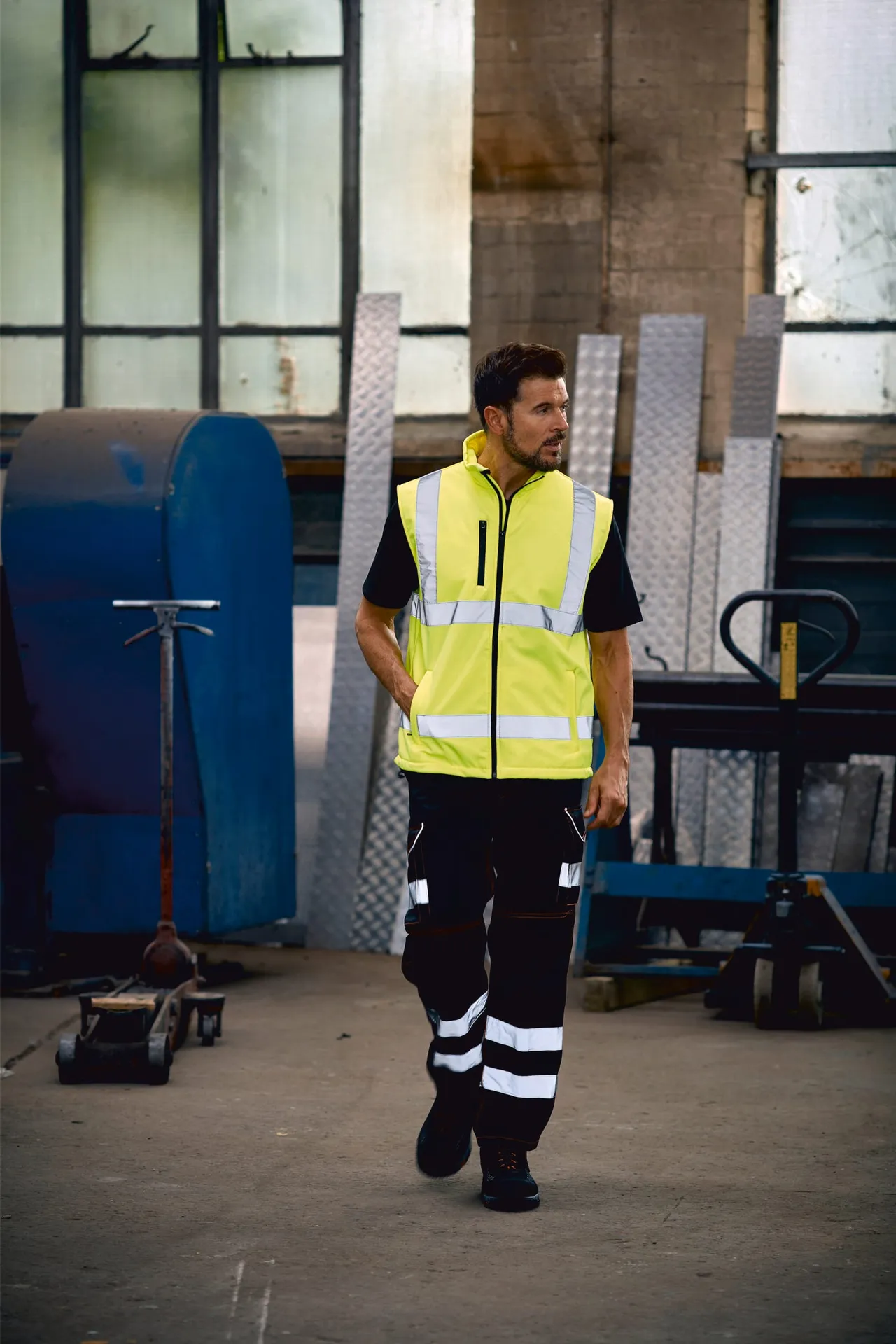 Hi-Vis Softshell Gilet