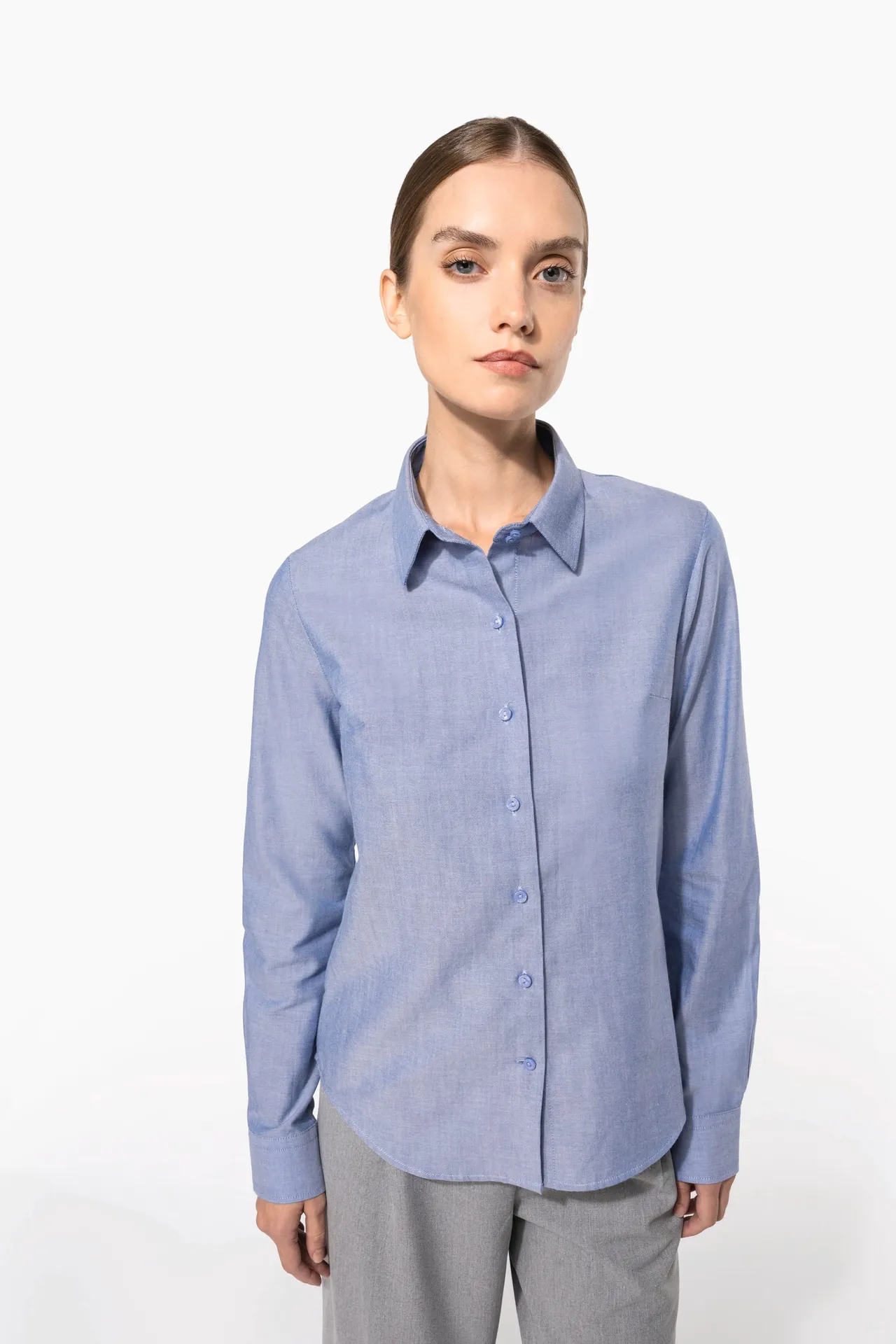 Damen Oxfordbluse Langarm