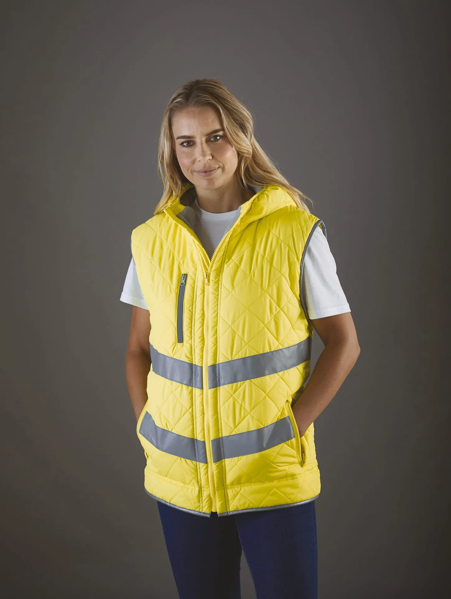 Kensington - Hi-Vis hoodied gilet