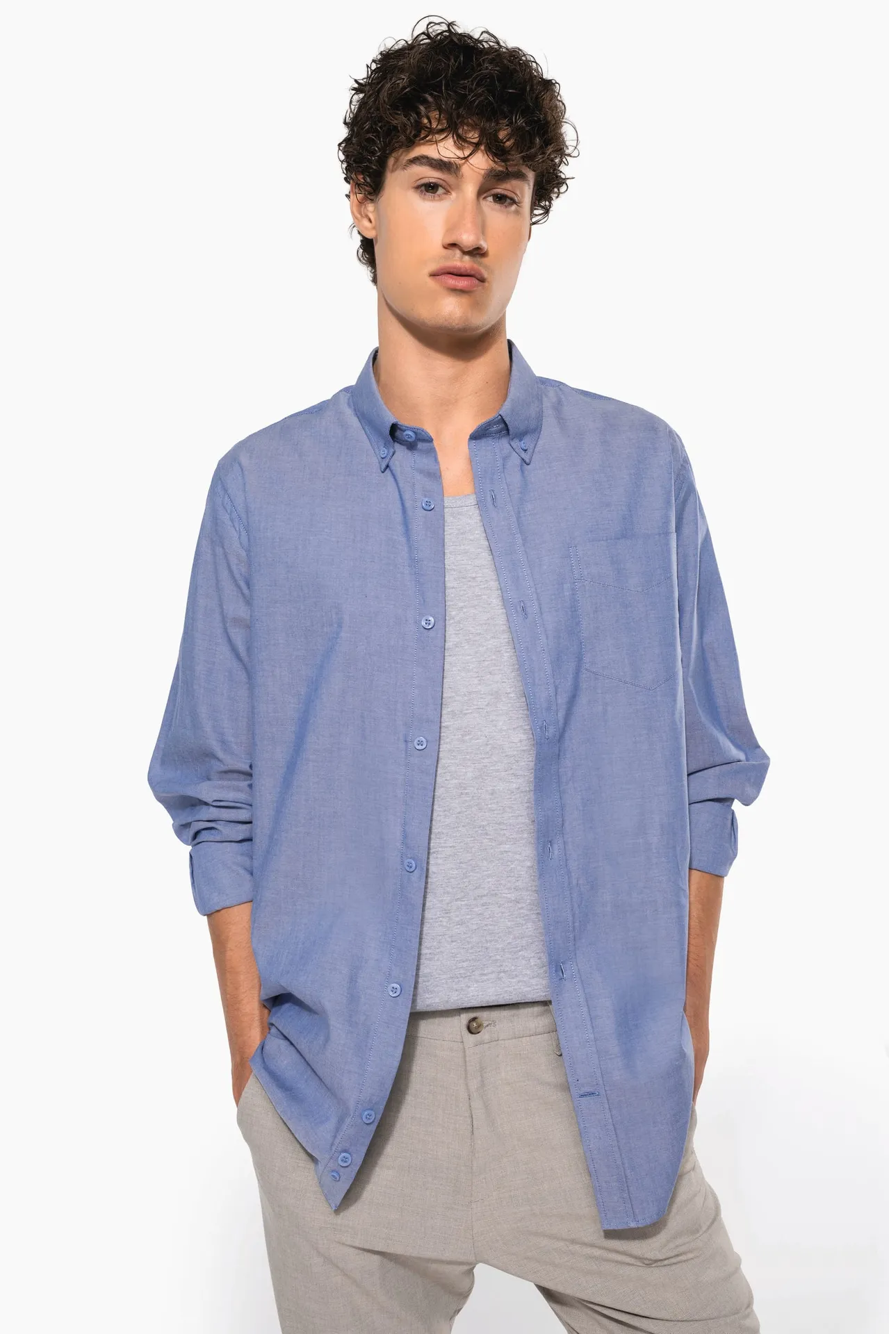 Herren Oxfordhemd Langarm